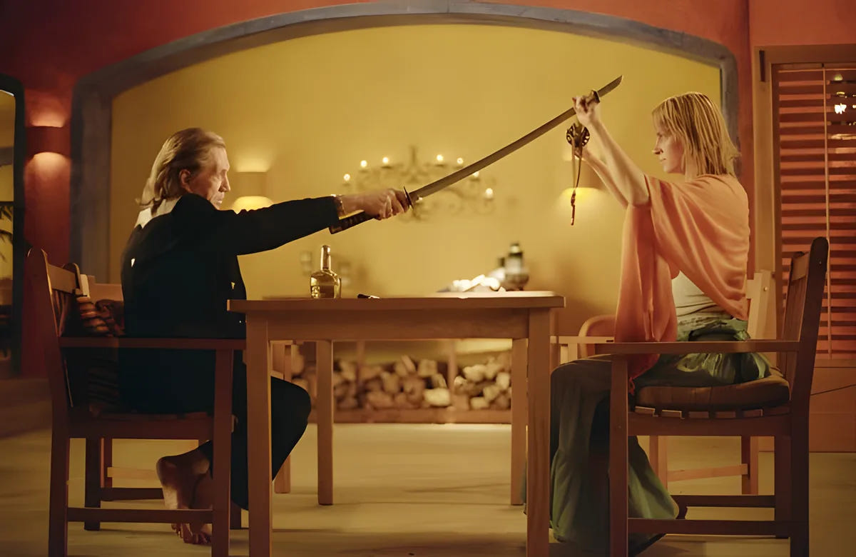 Filmszene 3 aus Kill Bill: The Whole Bloody Affair – Blu-ray. Regie: Quentin Tarantino