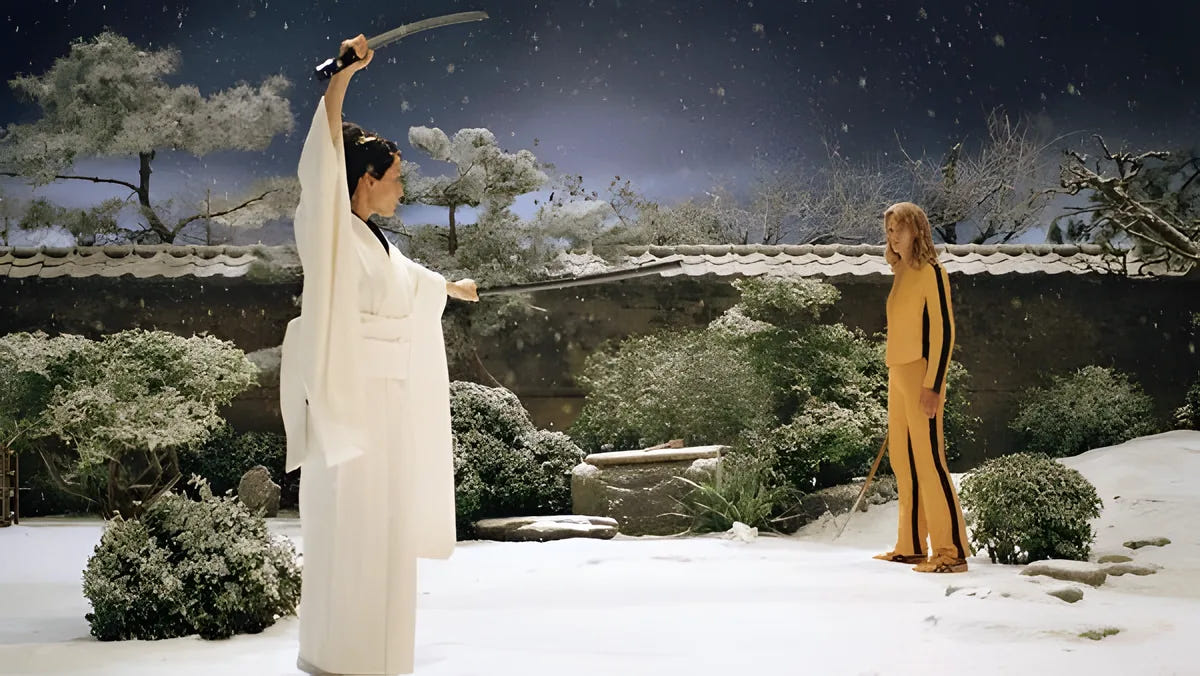 Filmszene 5 aus Kill Bill: The Whole Bloody Affair – Blu-ray. Regie: Quentin Tarantino