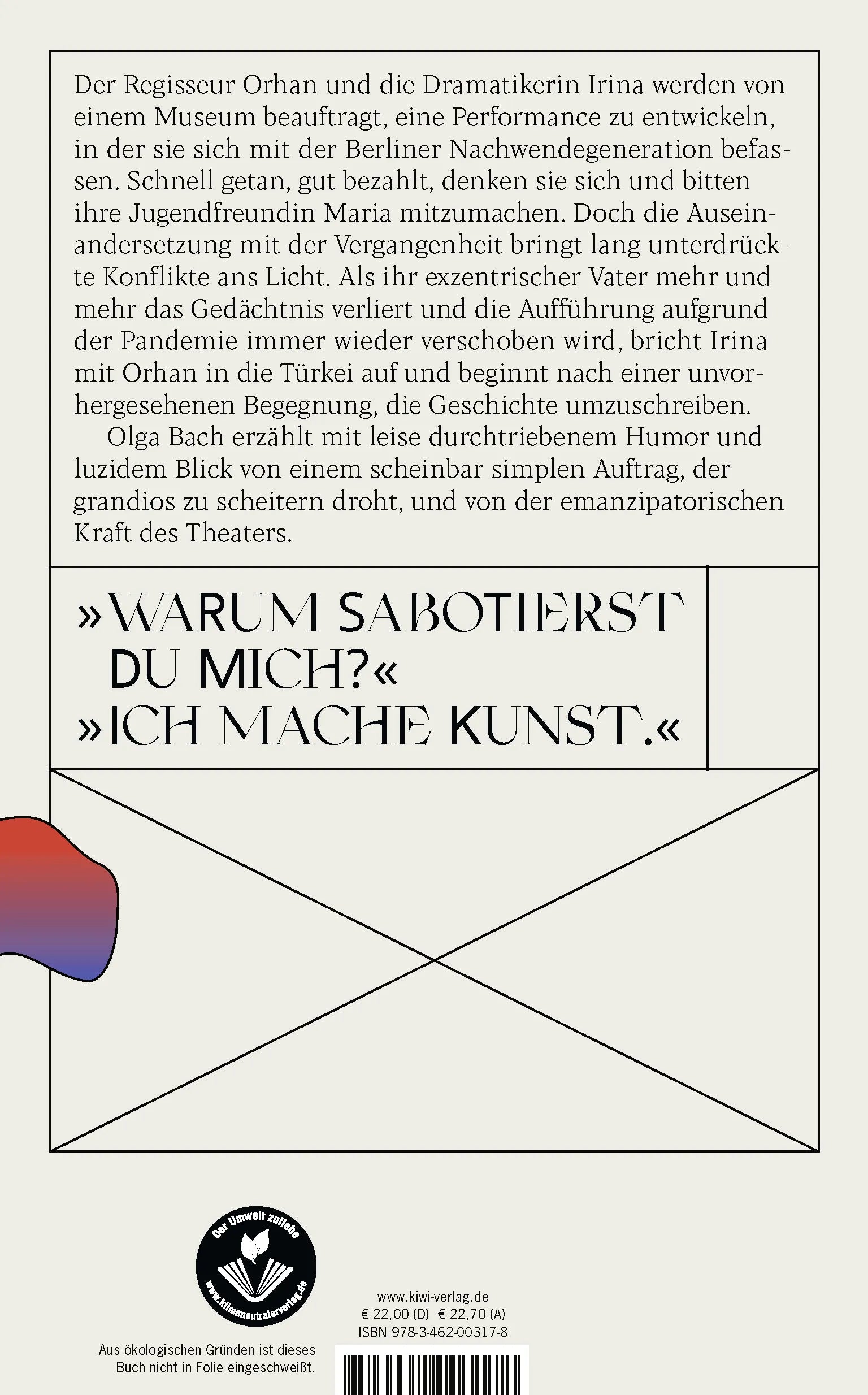 Buchrückseite von 'Kinder der Stadt' mit Klappentext - Gebundene Ausgabe
