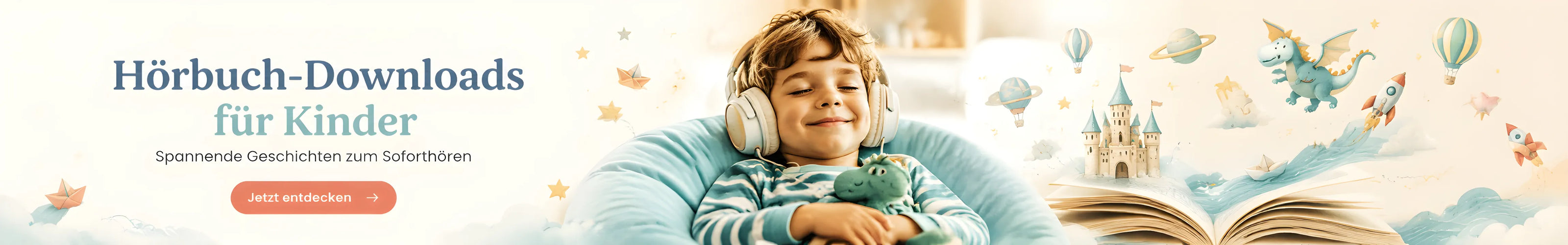 Hörbuch-Downloads für Kinder mit spannenden Geschichten zum Soforthören