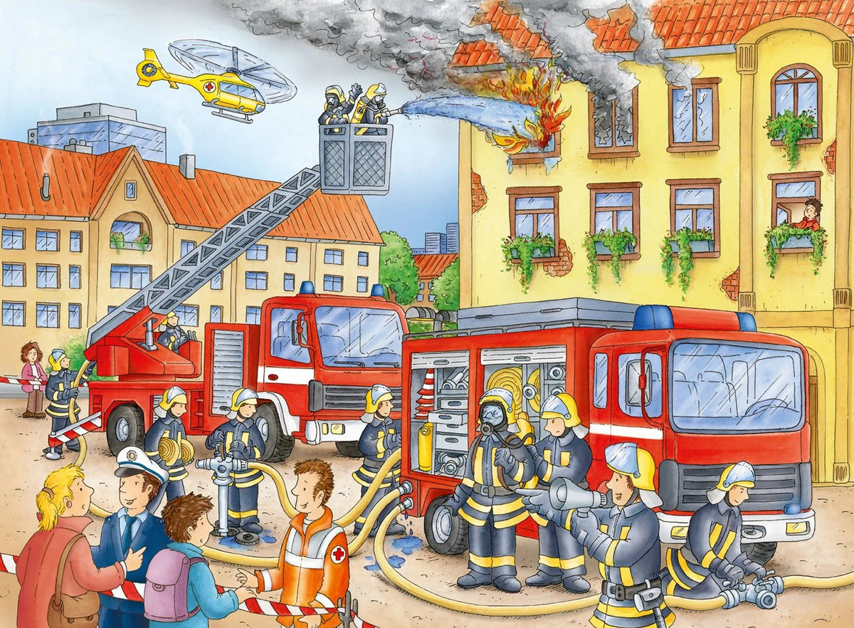 Kinderpuzzle 100 XXL Teile - Unsere Feuerwehr – Ansicht