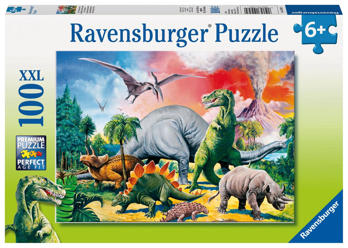 Kinderpuzzle: Kinderpuzzle 100 XXL Teile - Unter Dinosauriern