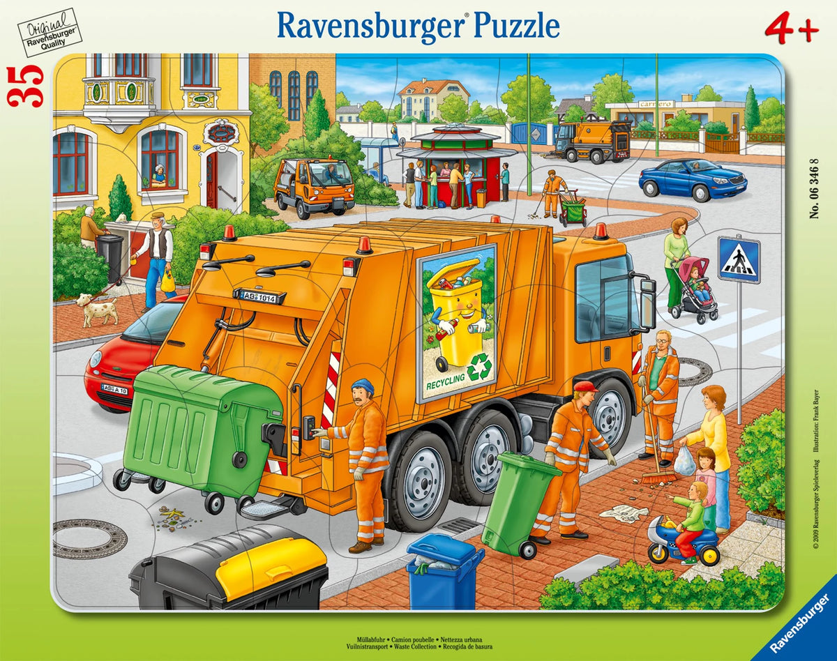 Kinderpuzzle: Kinderpuzzle 35 Teile - Müllabfuhr