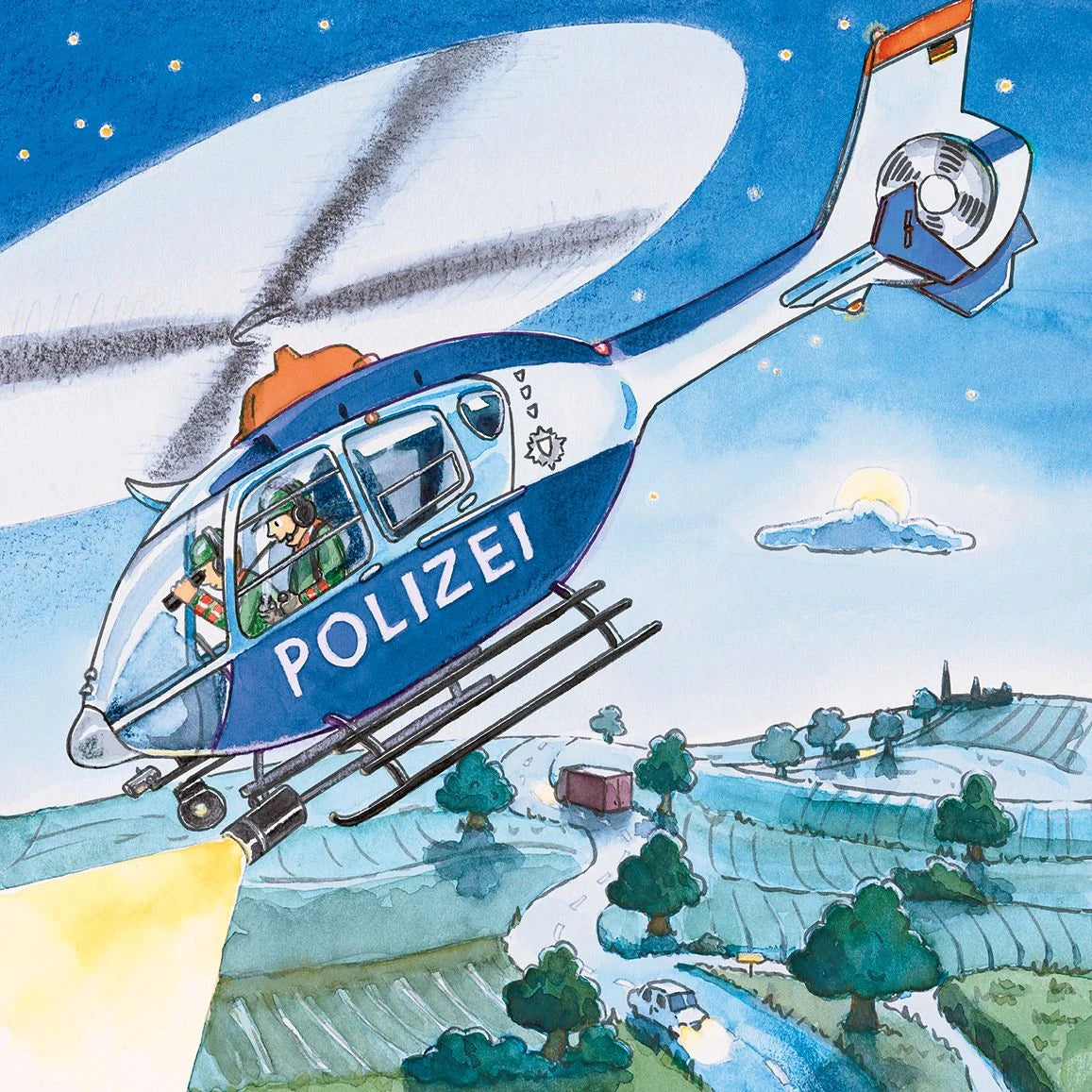 Kinderpuzzle 3x49 Teile - Polizeieinsatz – Ansicht