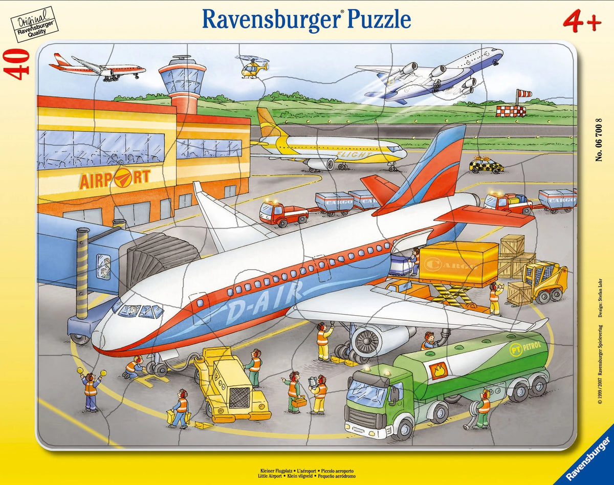 Kinderpuzzle: Kinderpuzzle 40 Teile - Kleiner Flugplatz