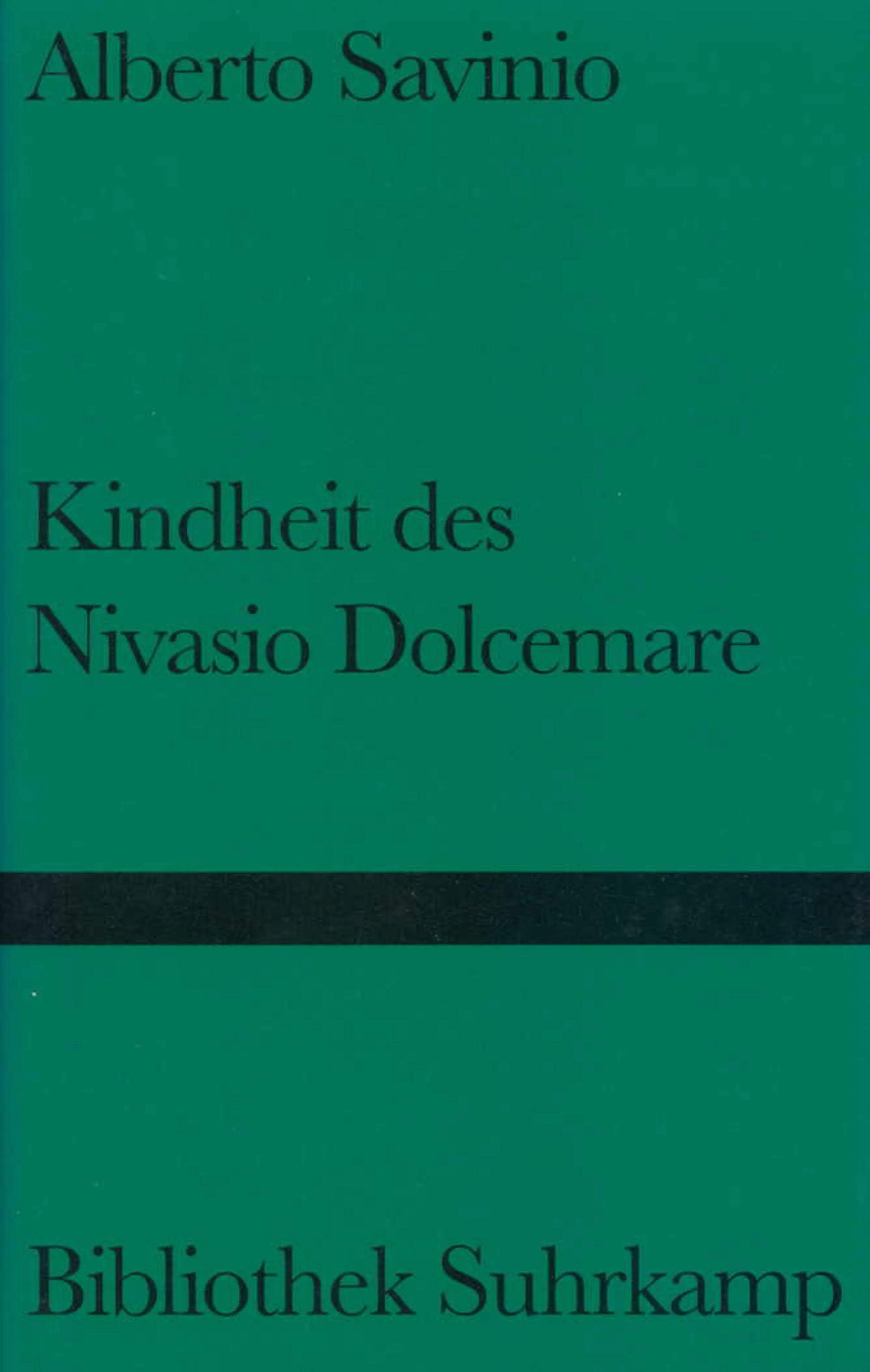 Buchcover von 'Kindheit des Nivasio Dolcemare' - Gebundene Ausgabe von Alberto Savinio