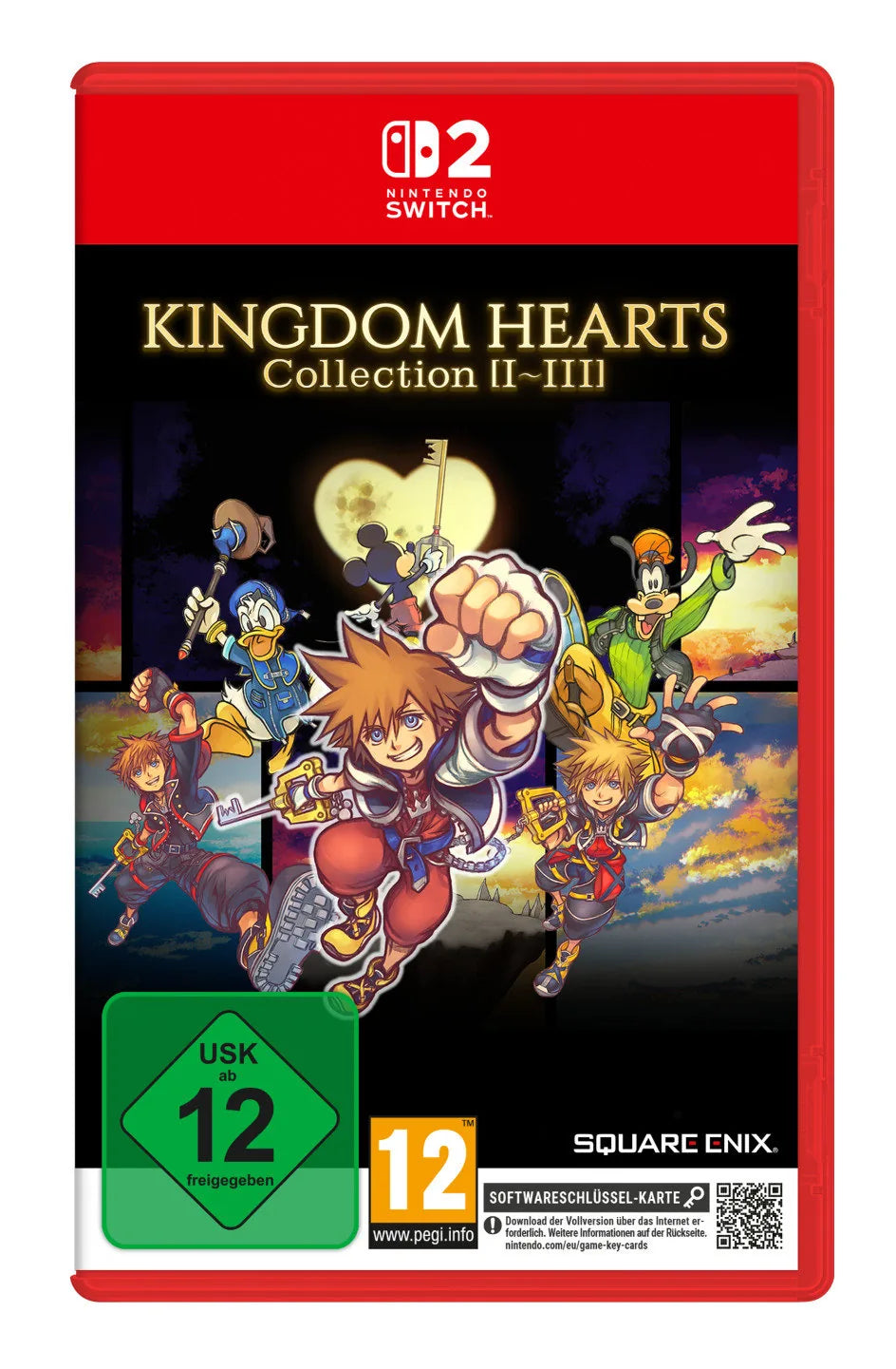 Cover: Kingdom Hearts Collection I-III für Nintendo Switch 2. Publisher: Bandai Namco Entertainment Germany