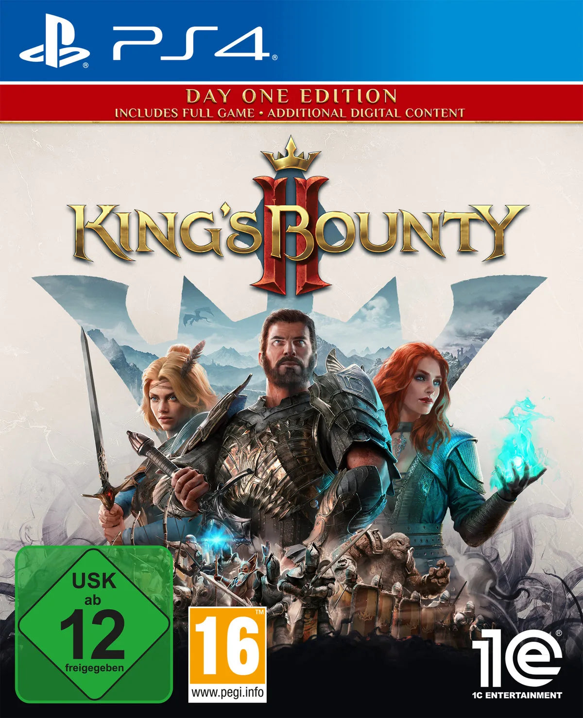 Cover: King's Bounty II (Day One Edition) für Playstation 4. Publisher: PLAION GmbH