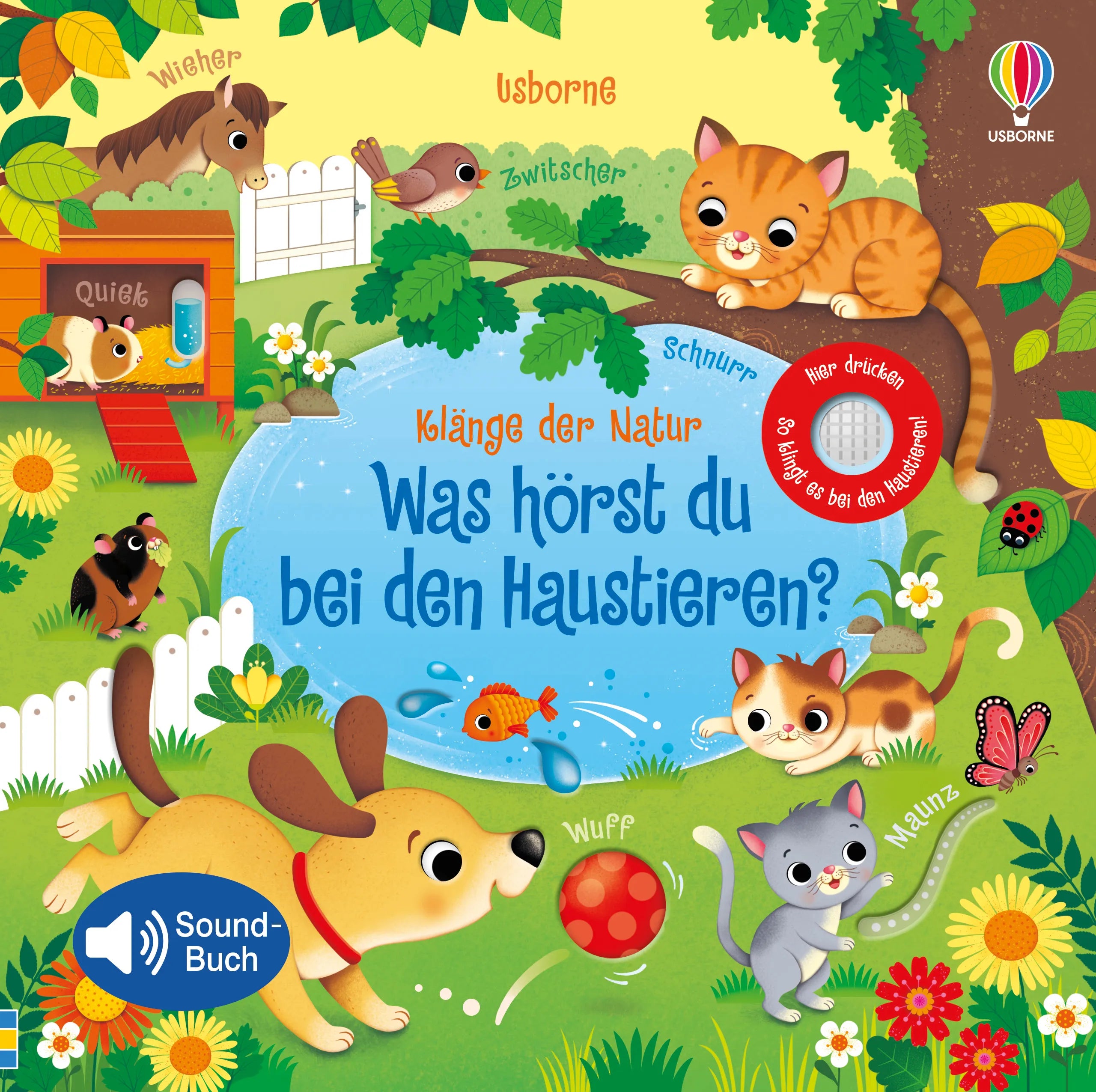 Buchcover von 'Klänge der Natur: Was hörst du bei den Haustieren?' - Gebundene Ausgabe von Sam Taplin
