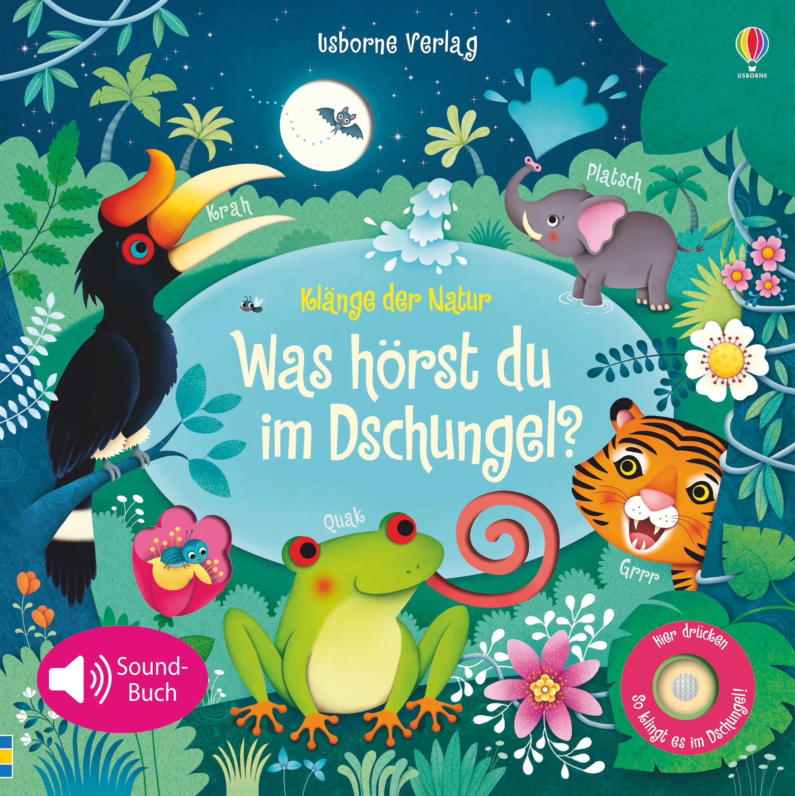 Buchcover von 'Klänge der Natur: Was hörst du im Dschungel?' - Gebundene Ausgabe von Sam Taplin