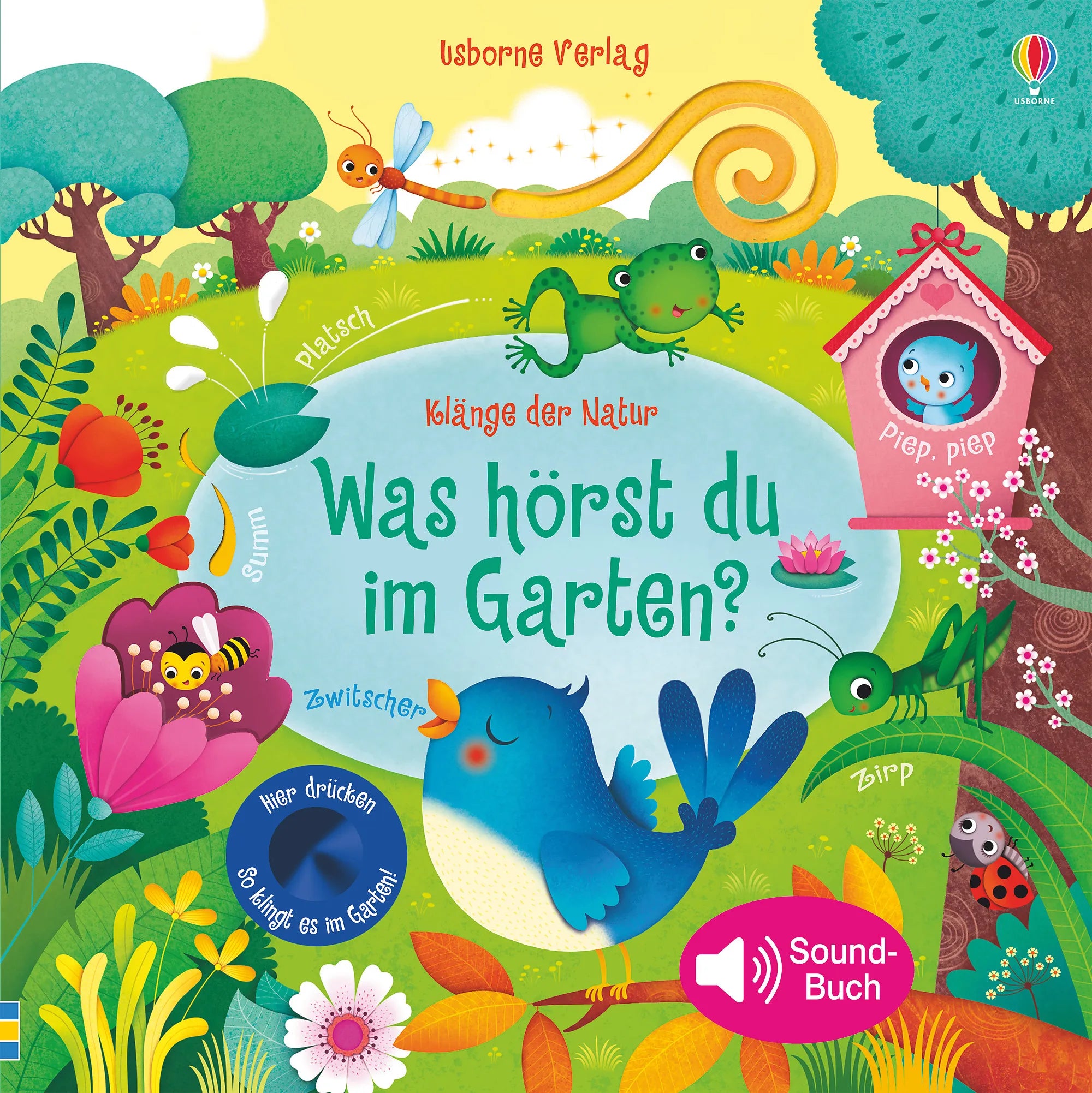Buchcover von 'Klänge der Natur: Was hörst du im Garten?' - Gebundene Ausgabe von Sam Taplin