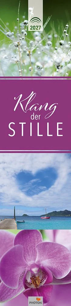 Wandkalender: KLANG DER STILLE Streifenkalender 2027