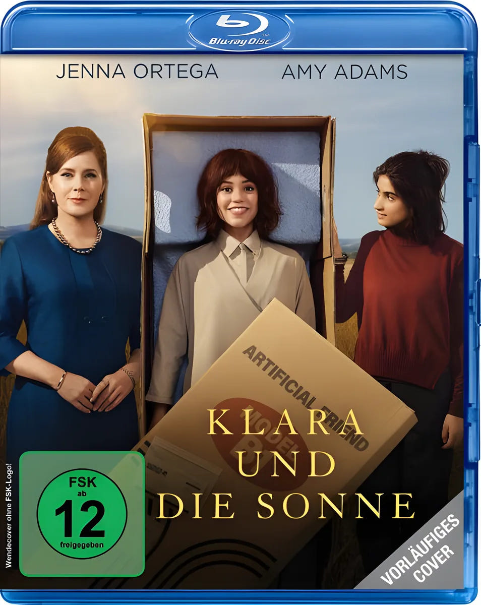 Blu-ray-Cover: Klara und die Sonne. Regie: Taika Waititi. Vorläufiges PLAION-Cover; finale Abbildung folgt