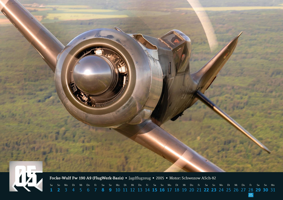 Klassiker der Luftfahrt Kalender 2027 – Ansicht