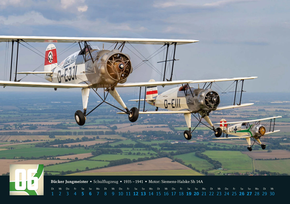 Klassiker der Luftfahrt Kalender 2027 – Ansicht