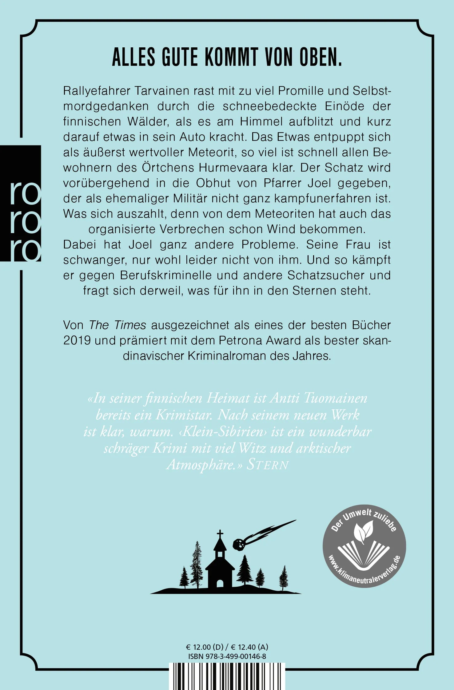Buchrückseite von 'Klein-Sibirien' mit Klappentext - Taschenbuch