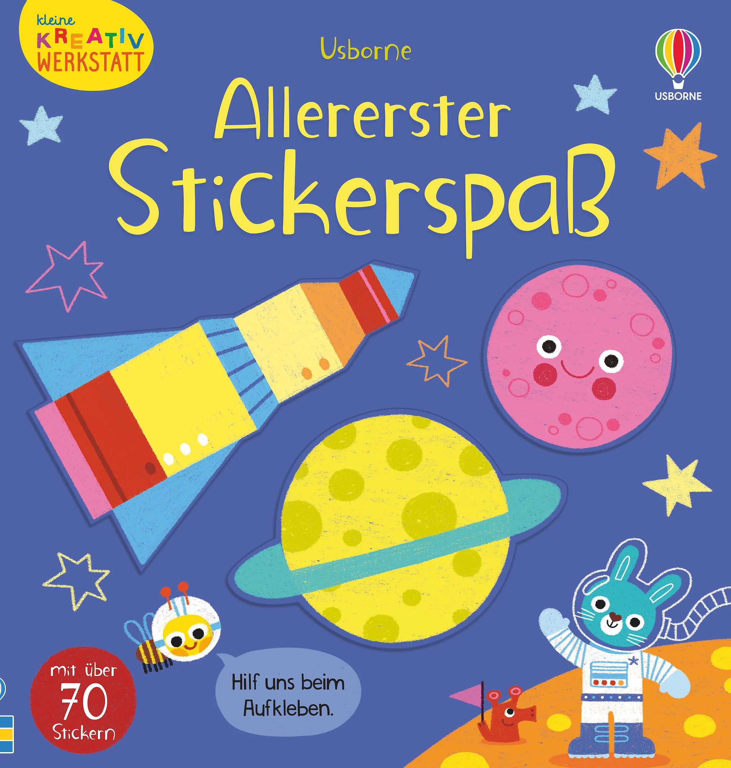 Buchcover von 'Kleine Kreativ-Werkstatt: Allererster Stickerspaß' - Taschenbuch von Matthew Oldham