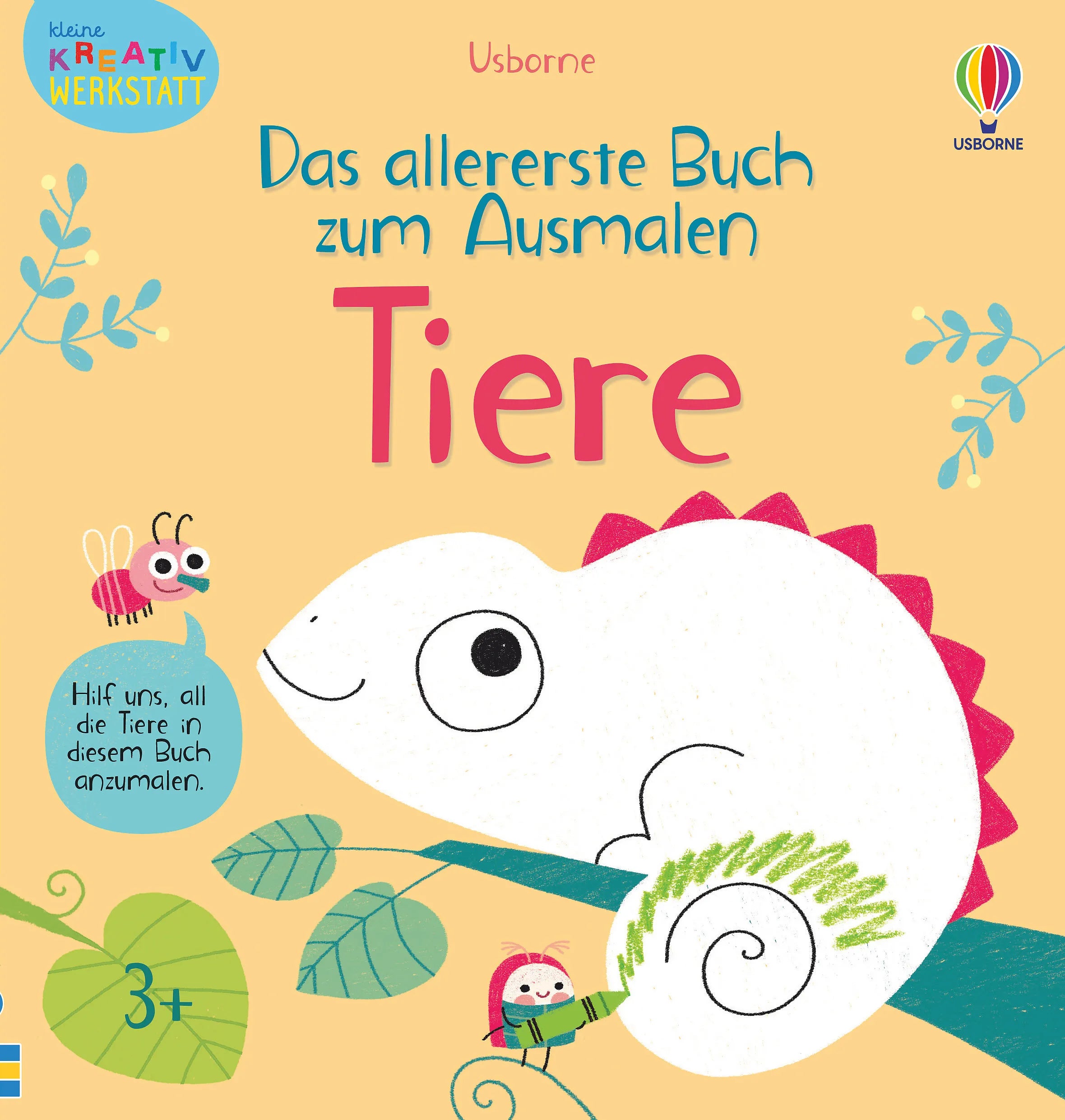 Buchcover von 'Kleine Kreativ-Werkstatt - Das allererste Buch zum Ausmalen: Tiere' - Taschenbuch von Mary Cartwright