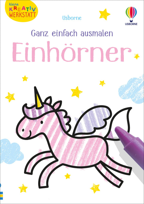 Kleine Kreativ-Werkstatt – Ganz einfach ausmalen: Einhörner