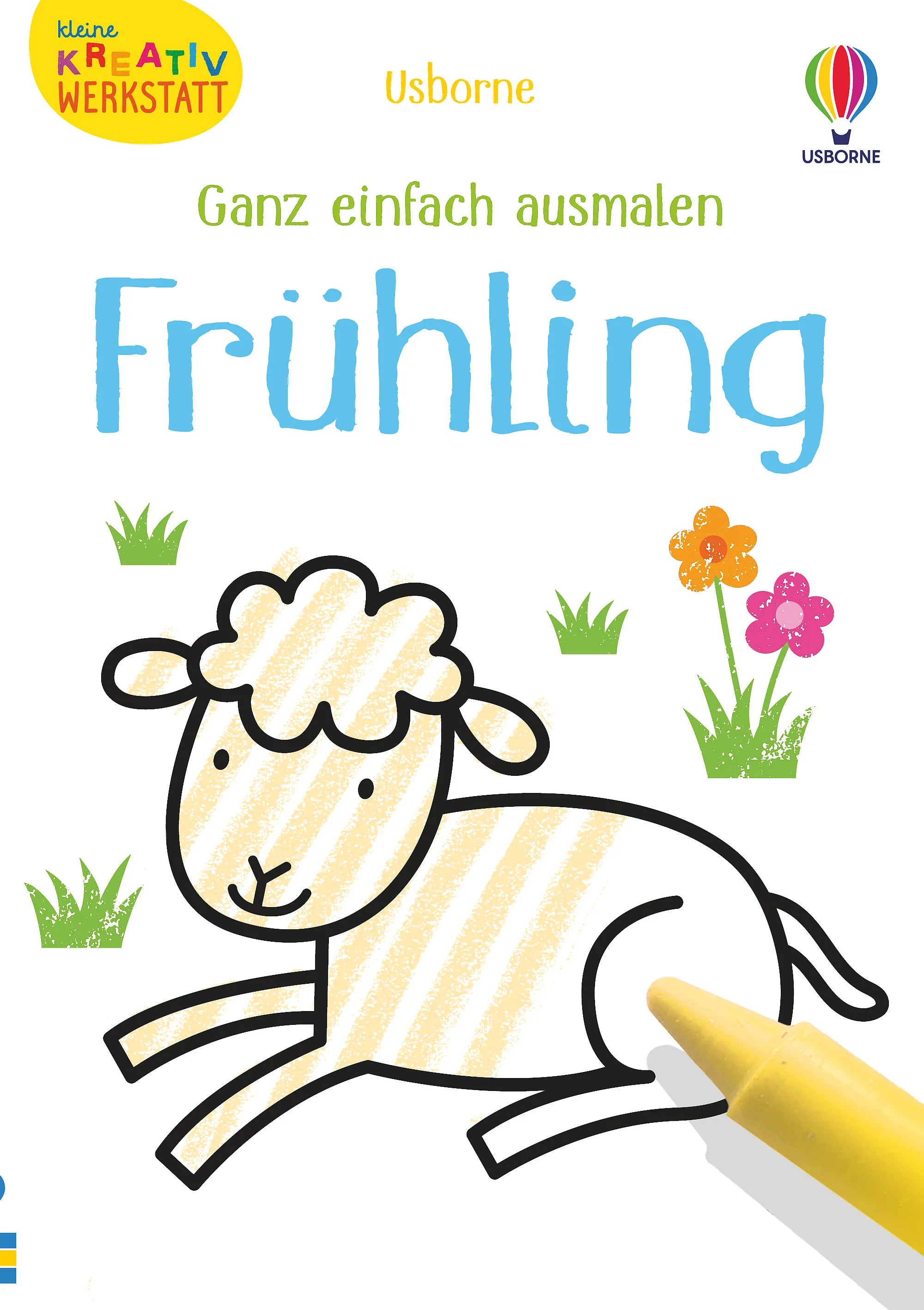 Buchcover von 'Kleine Kreativ-Werkstatt - Ganz einfach ausmalen: Frühling' - Taschenbuch von Matthew Oldham