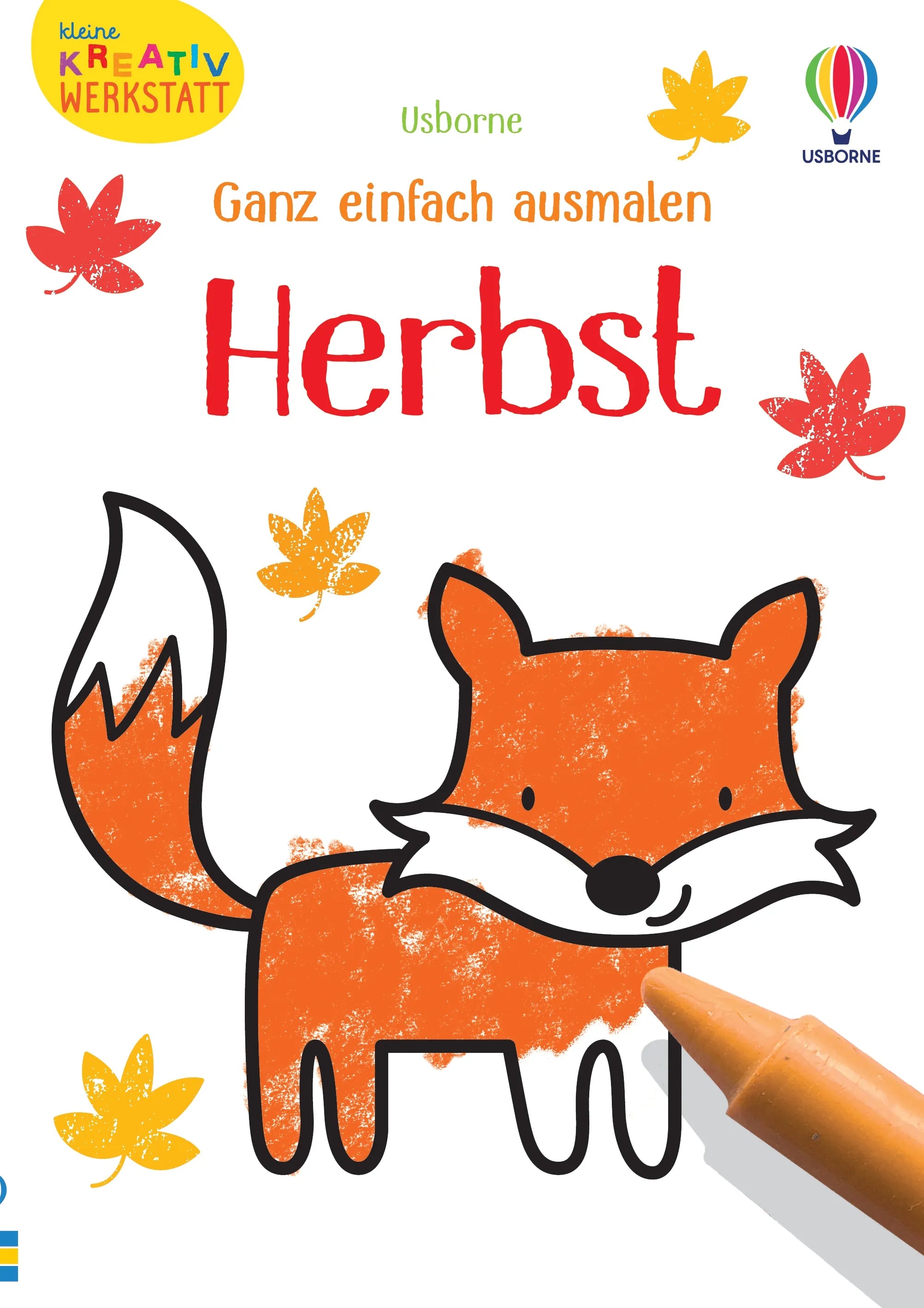 Buchcover von 'Kleine Kreativ-Werkstatt - Ganz einfach ausmalen: Herbst' - Taschenbuch von Kate Nolan