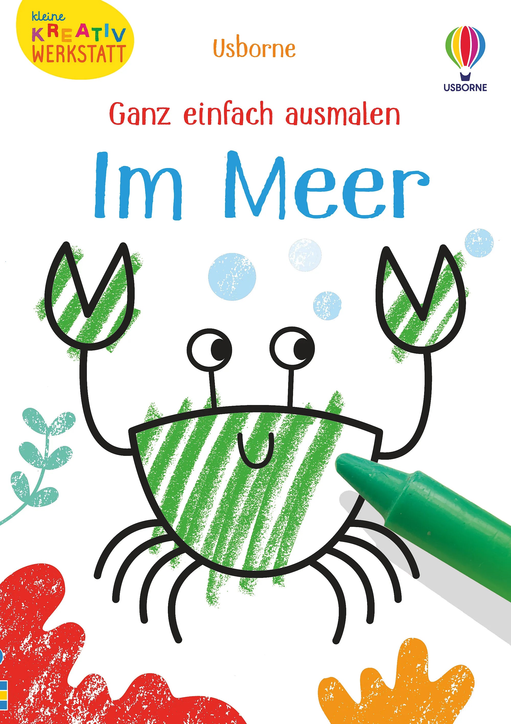 Buchcover von 'Kleine Kreativ-Werkstatt - Ganz einfach ausmalen: Im Meer' - Taschenbuch von Kirsteen Robson