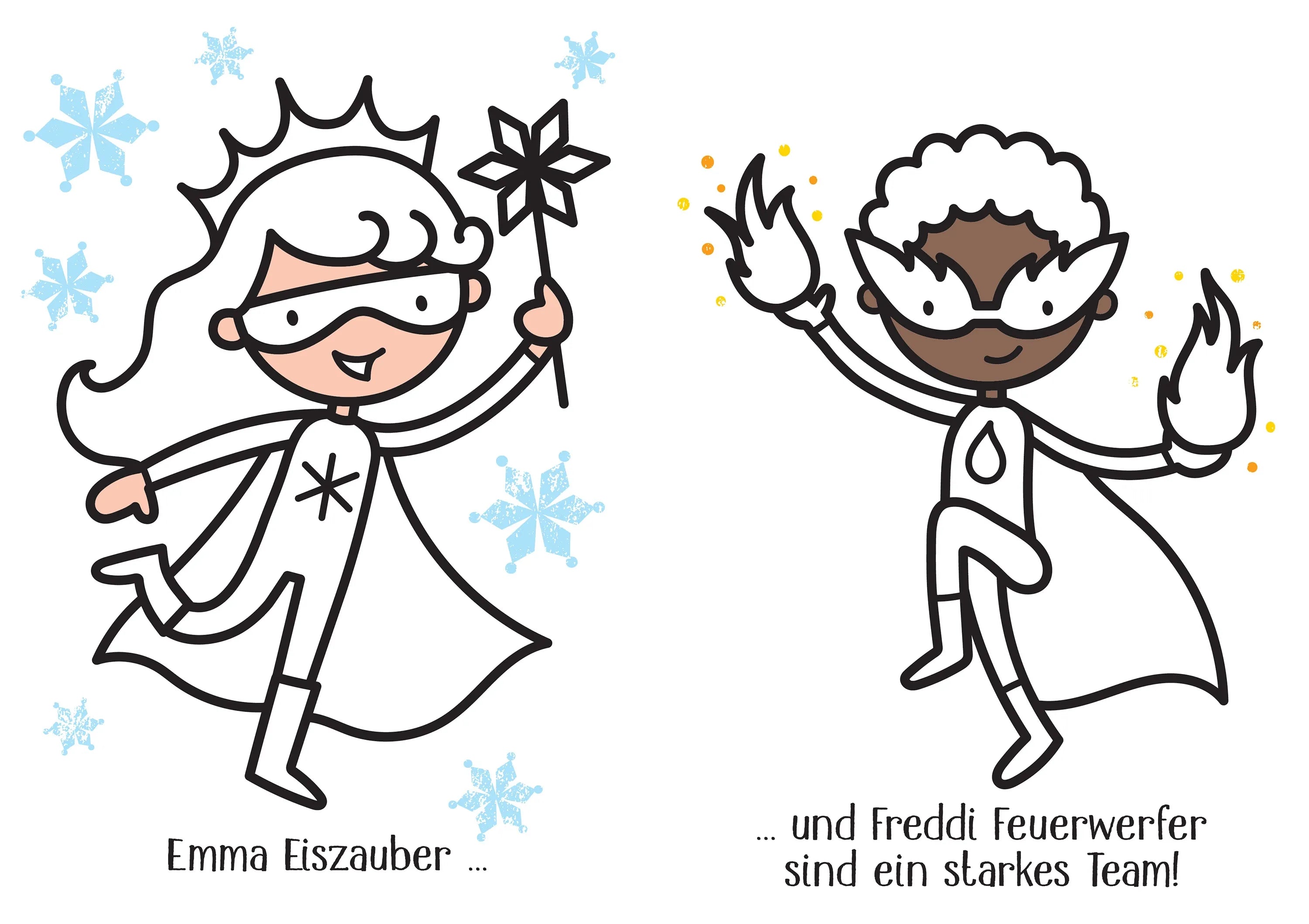 Detailansicht: Kleine Kreativ-Werkstatt - Ganz einfach ausmalen: Superkids (Taschenbuch)