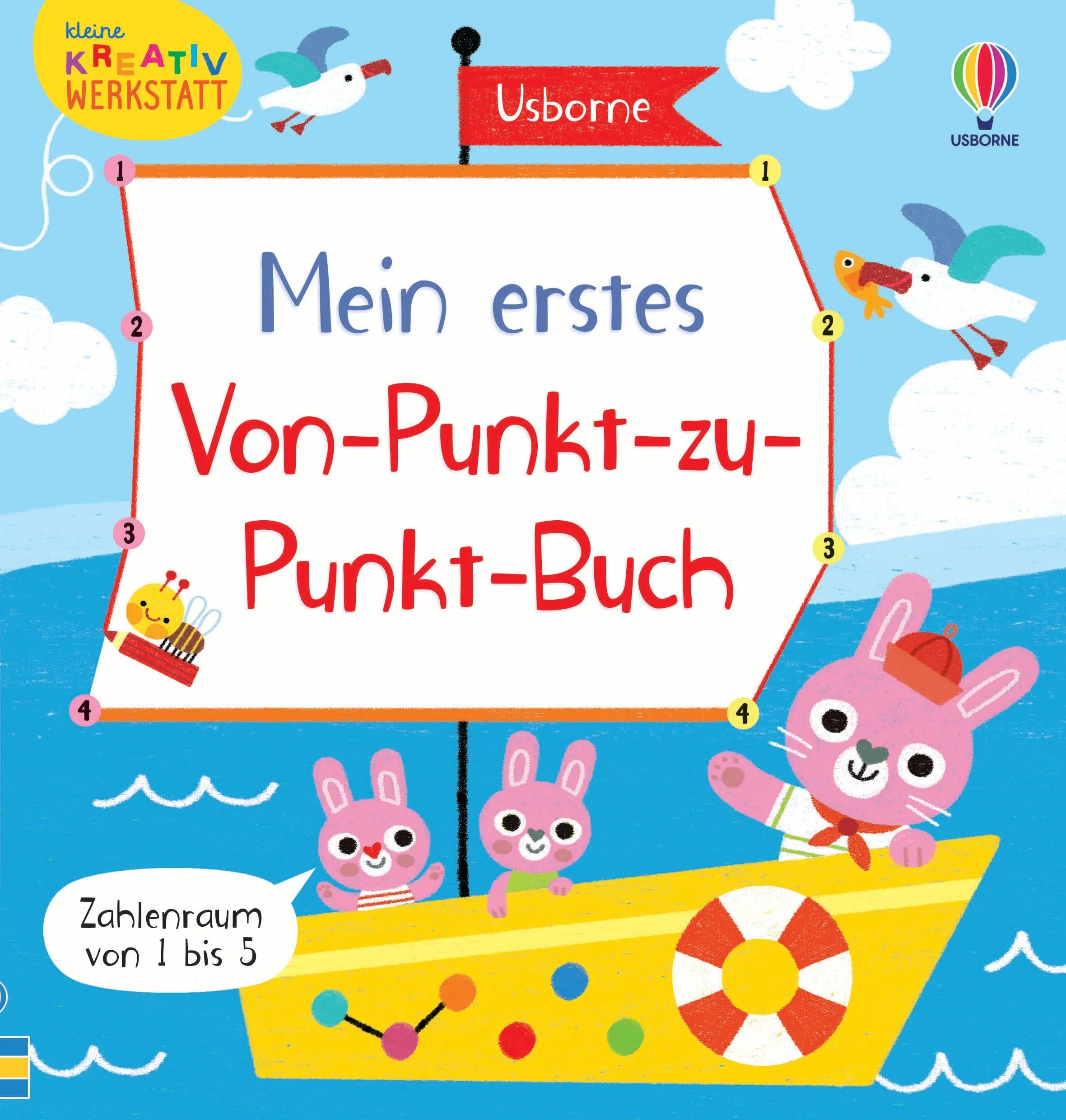 Buchcover von 'Kleine Kreativ-Werkstatt – Mein erstes Von-Punkt-zu-Punkt-Buch' - Taschenbuch von Matthew Oldham