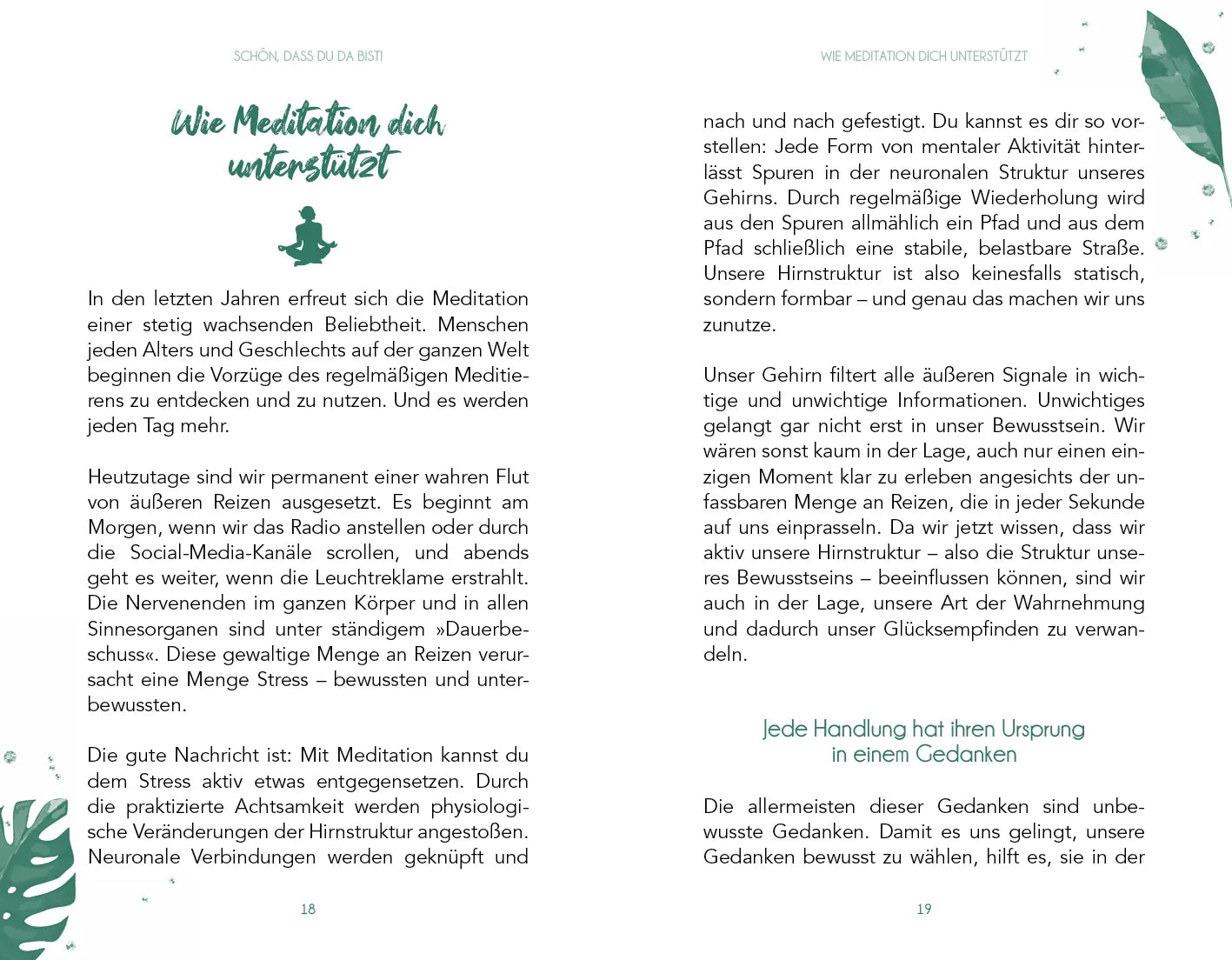 Innenansicht von 'Kleine Meditationen für jede Gelegenheit' - Taschenbuch