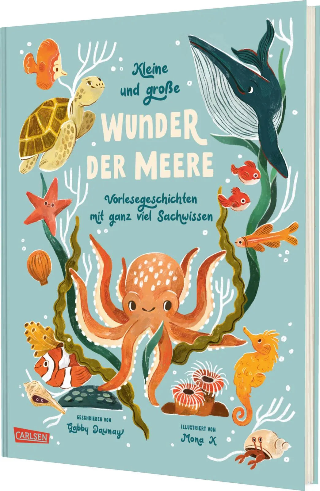 Buchcover von 'Kleine und große Wunder der Meere' - Gebundene Ausgabe von Gabby Dawnay