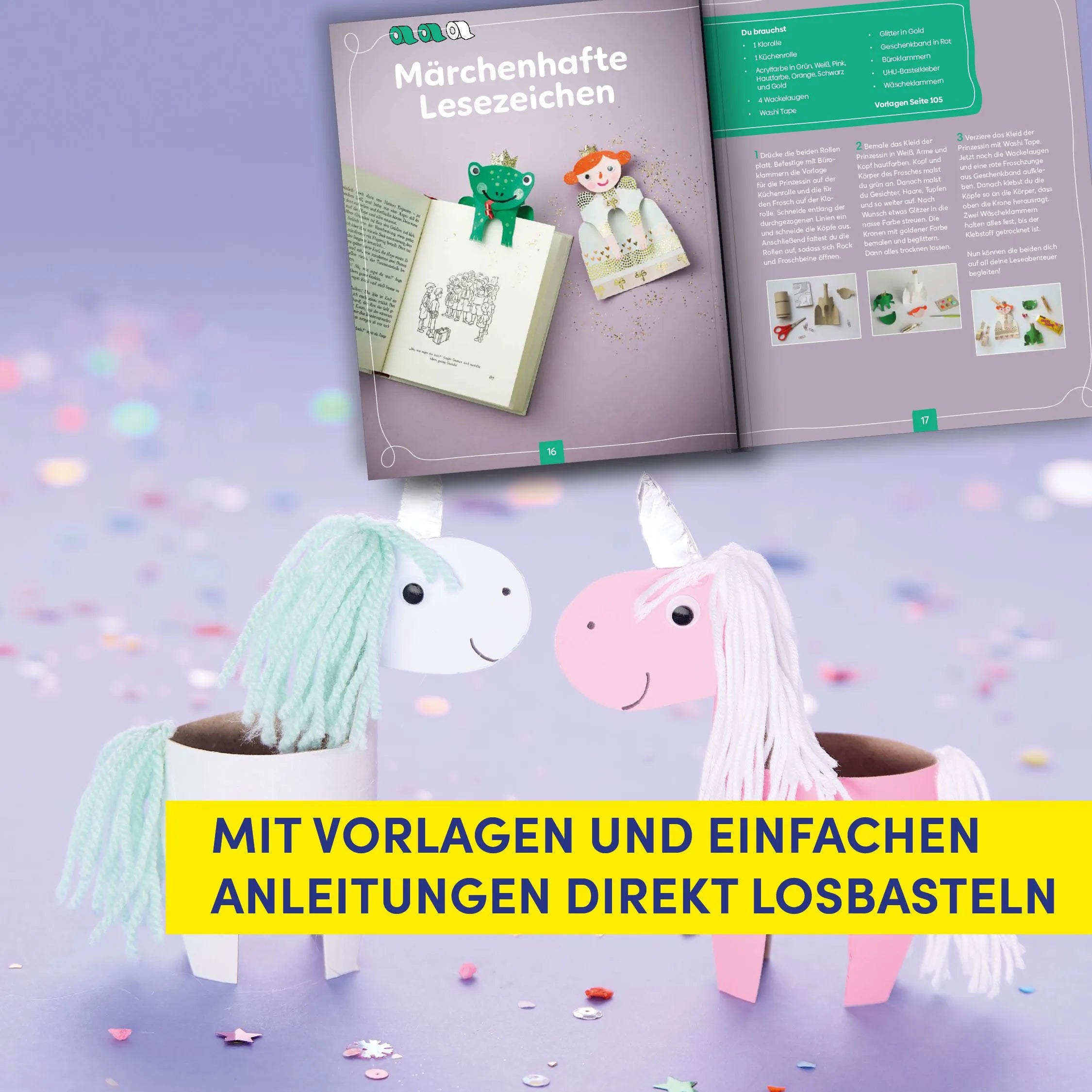 Detailansicht: Klorollen Bastelspaß (Hardcover)