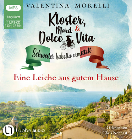Buchcover von 'Kloster, Mord und Dolce Vita - Eine Leiche aus gutem Hause' - Hörbuch (CD) von Valentina Morelli