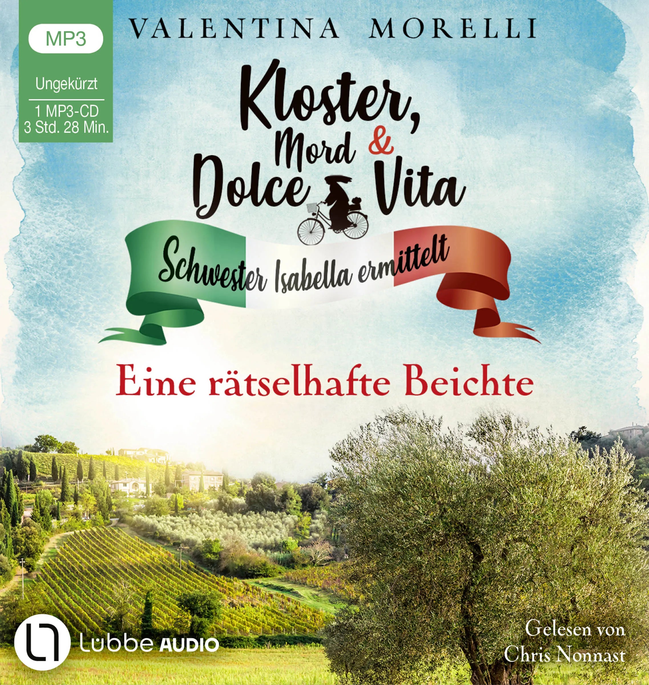 Buchcover von 'Kloster, Mord und Dolce Vita - Eine rätselhafte Beichte' - Hörbuch (CD) von Valentina Morelli