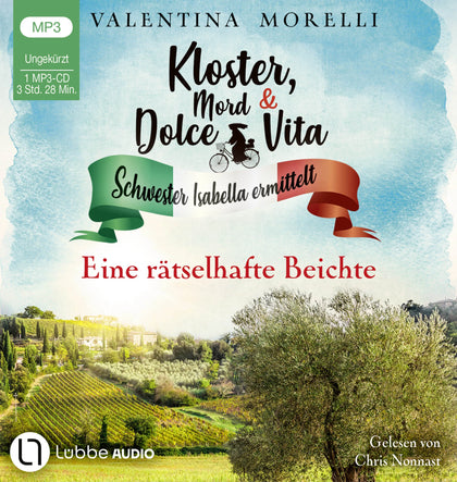 Buchcover von 'Kloster, Mord und Dolce Vita - Eine rätselhafte Beichte' - Hörbuch (CD) von Valentina Morelli
