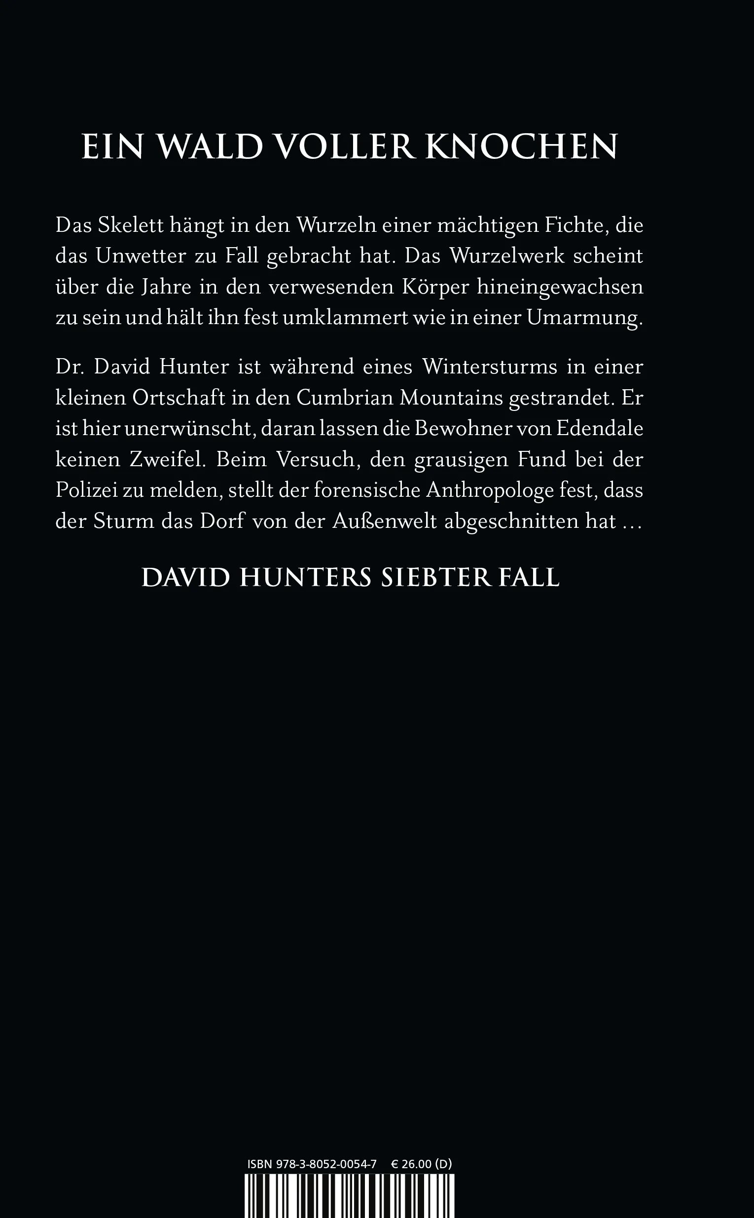 Rückseite: Knochenkälte (Hardcover)