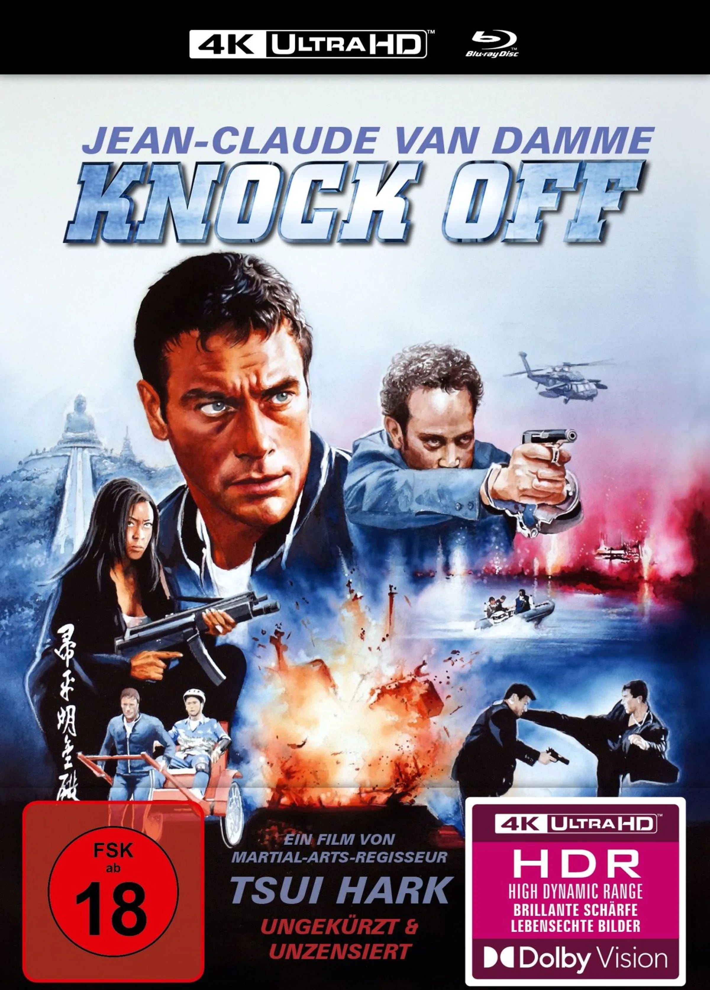 4K UHD Blu-ray-Cover: Knock Off - Der entscheidende Schlag. Regie: Tsui Hark