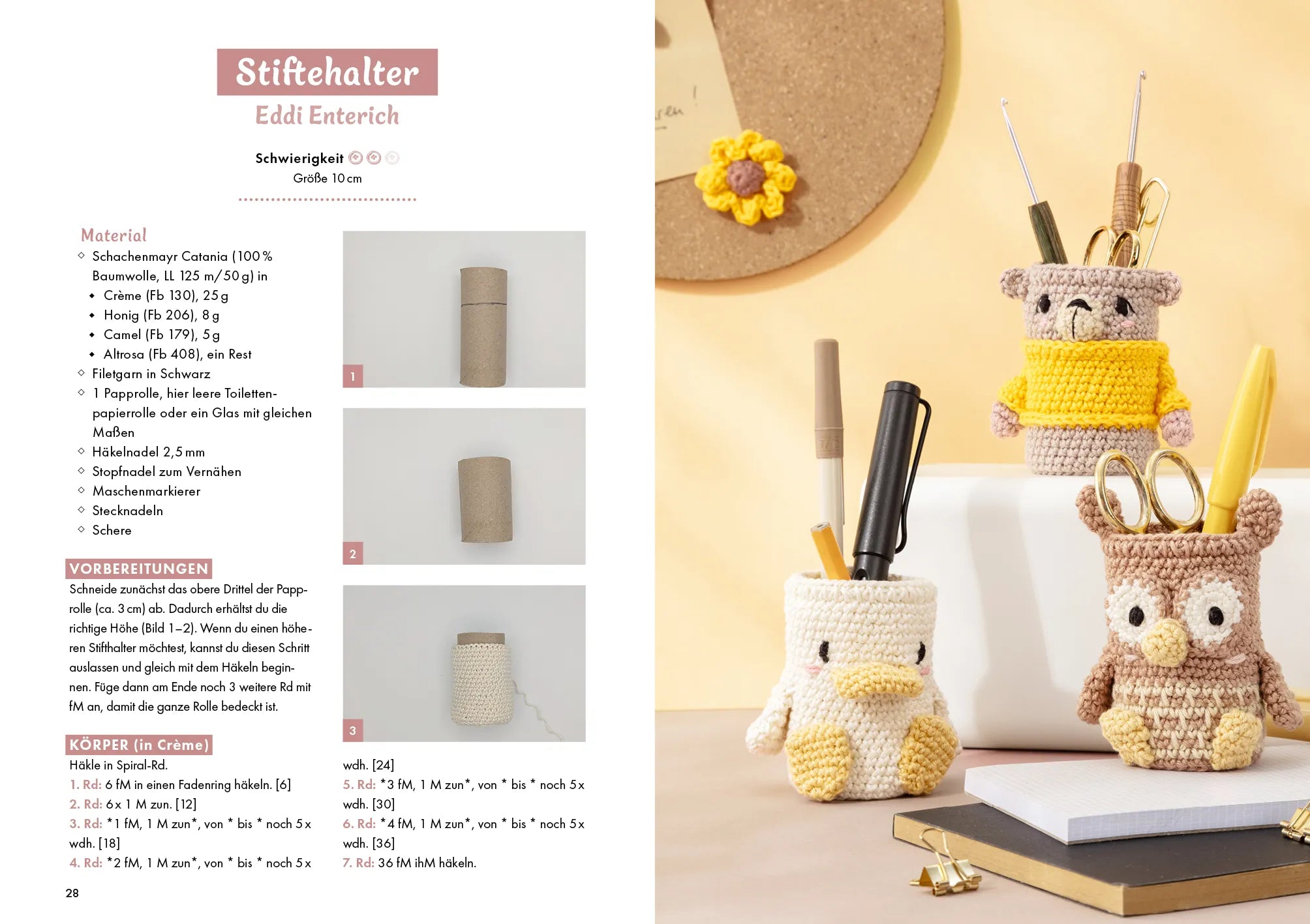 Innenansicht von 'Knuffige Amigurumi für den Schreibtisch' - Paperback