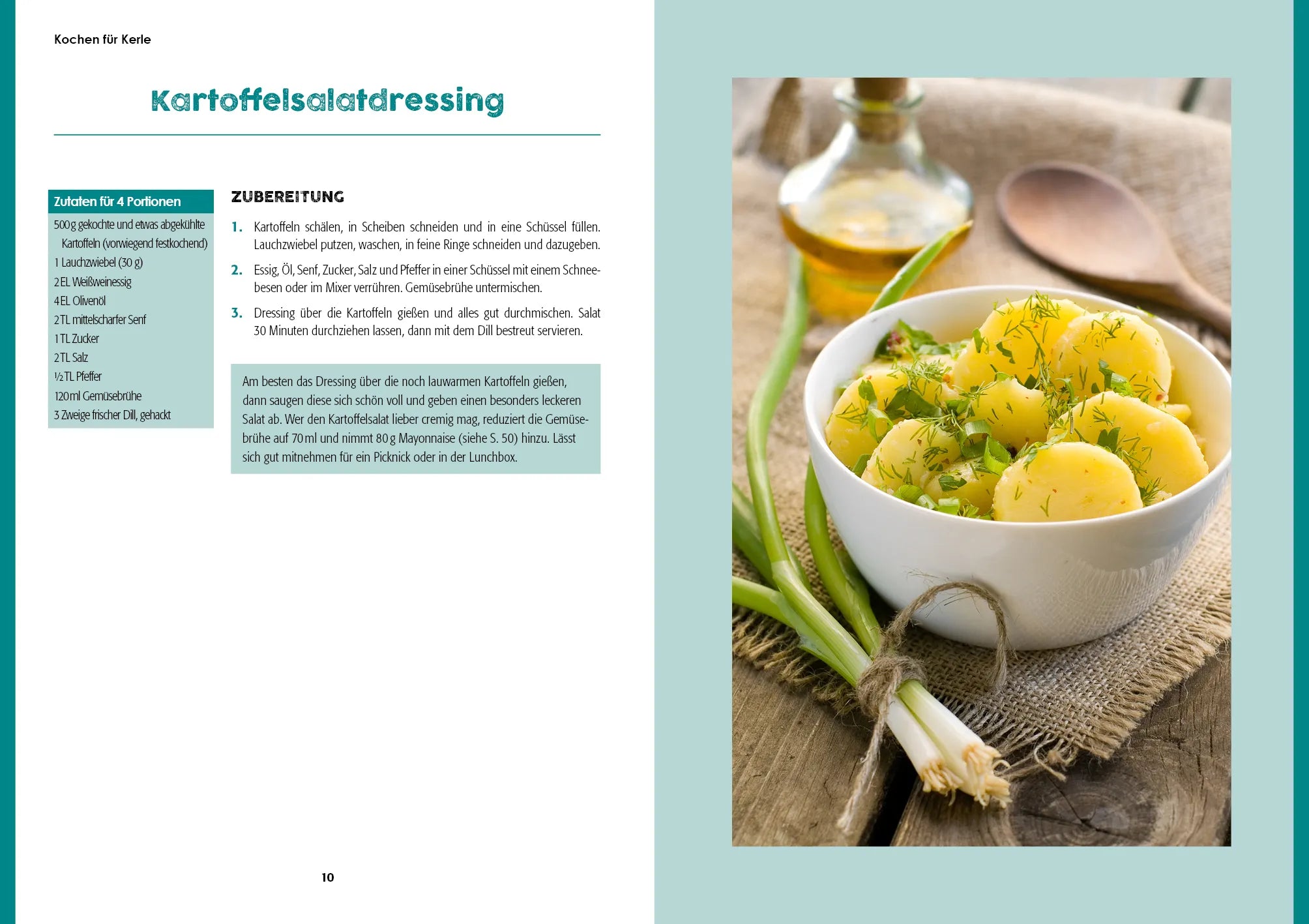 Innenansicht von 'Kochen für Kerle' - Taschenbuch
