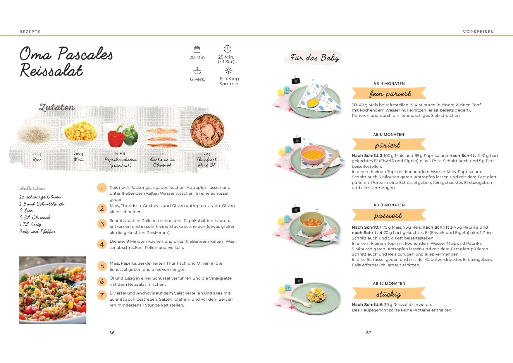 Innenansicht von 'Kochen fürs Baby und die Familie' - Taschenbuch
