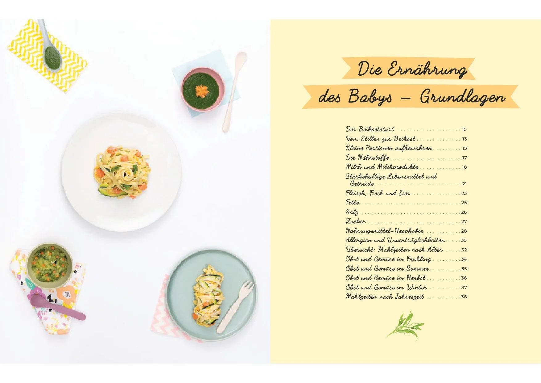 Innenansicht von 'Kochen fürs Baby und die Familie' - Taschenbuch