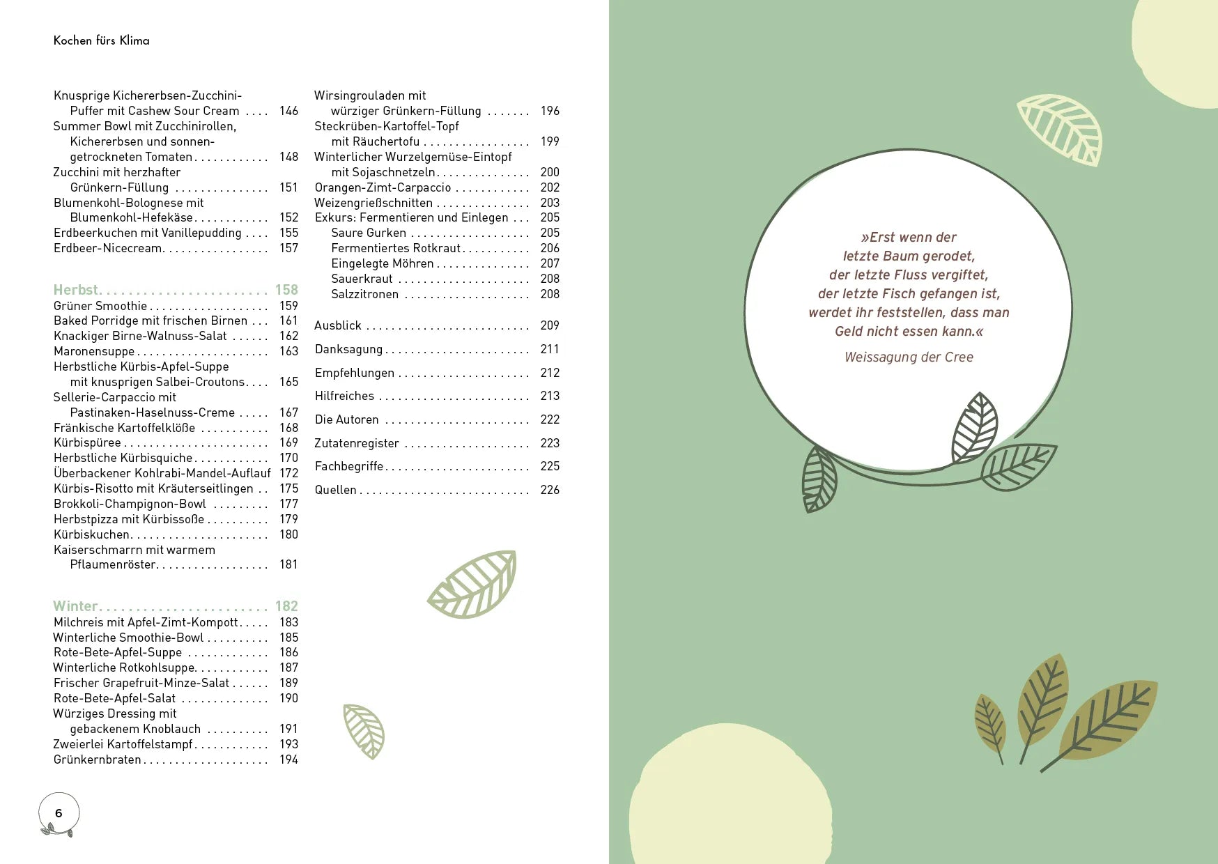 Innenansicht von 'Kochen fürs Klima' - Taschenbuch