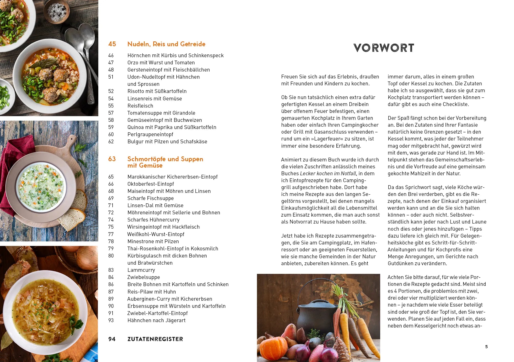 Innenansicht von 'Kochen mit dem Kessel' - Taschenbuch
