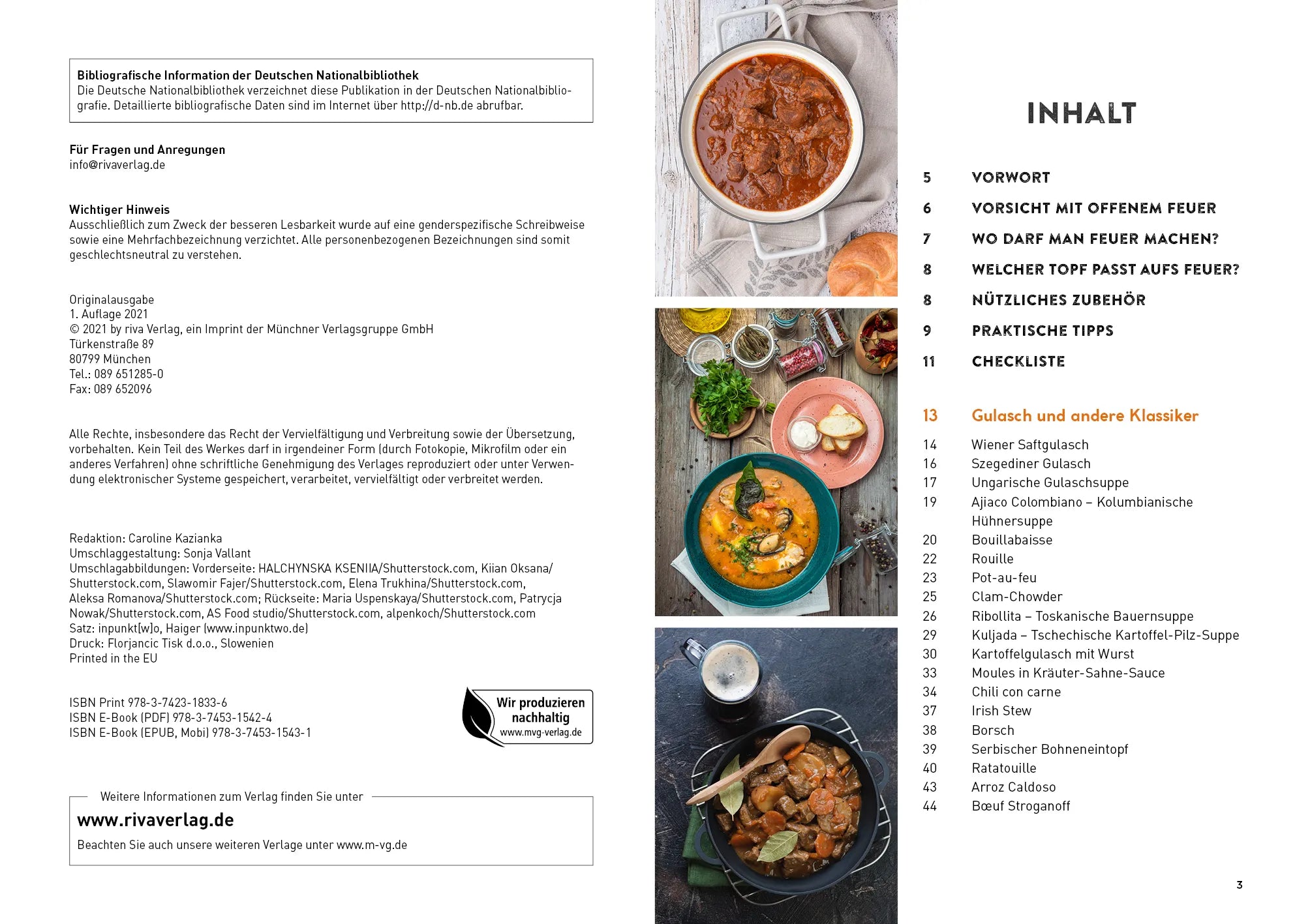 Innenansicht von 'Kochen mit dem Kessel' - Taschenbuch