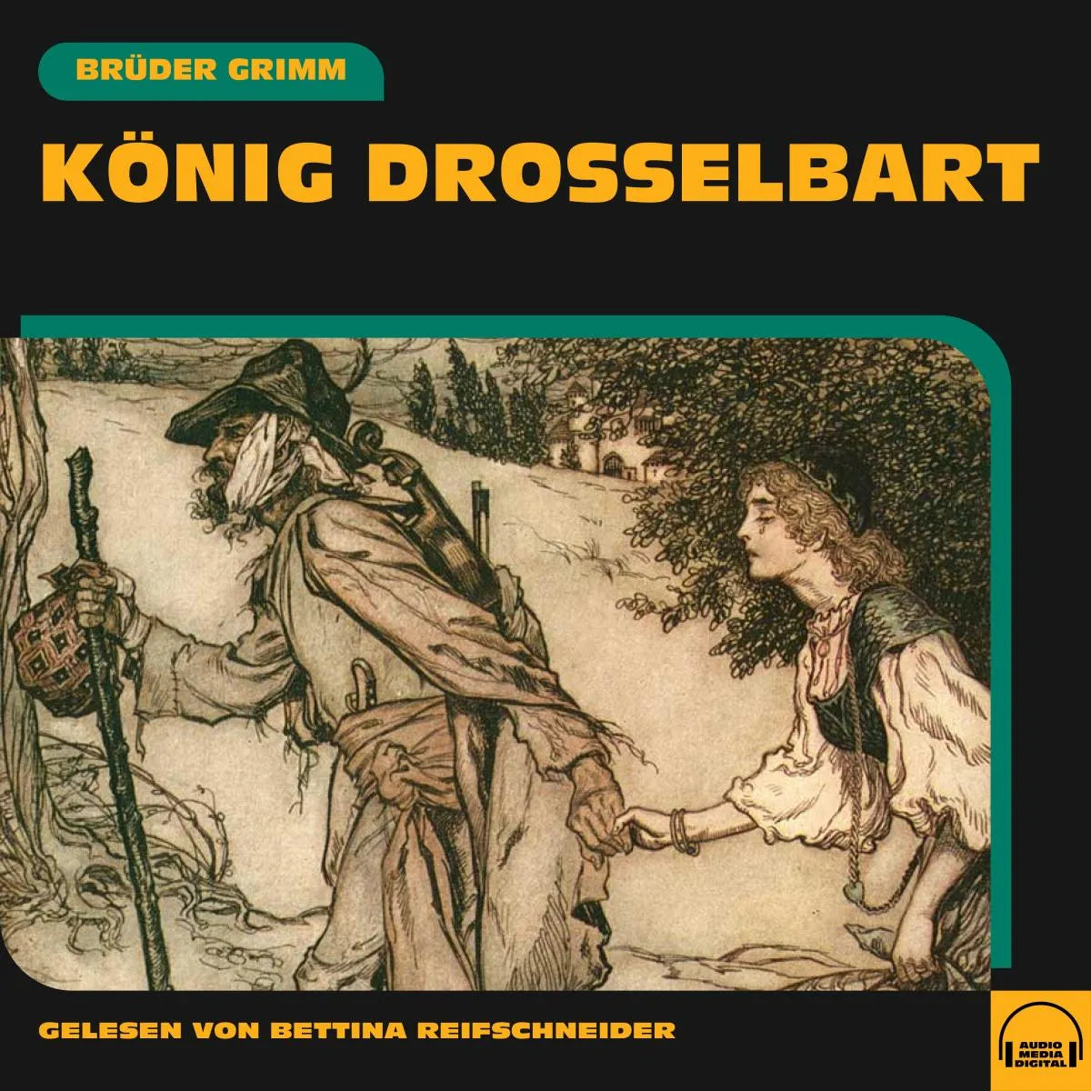 Cover: König Drosselbart (Hörbuch Download) von Brüder Grimm
