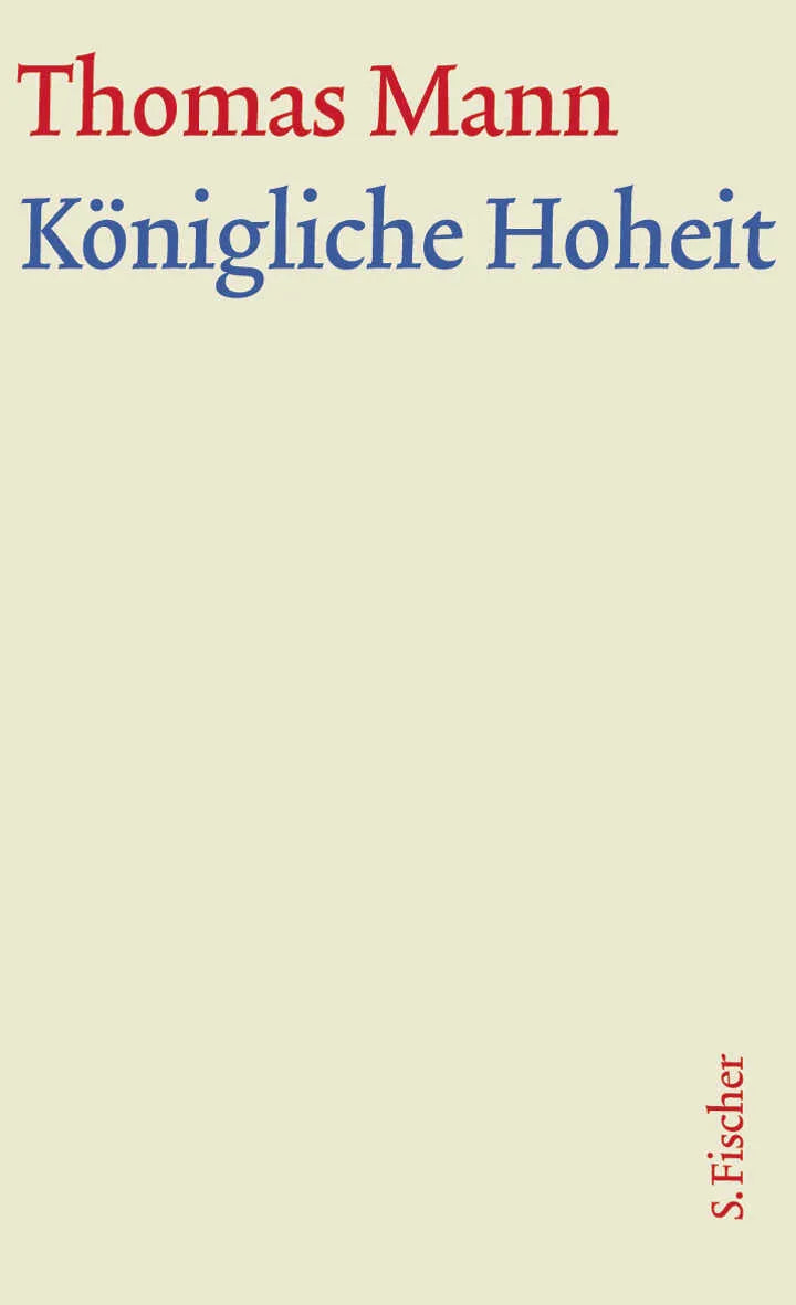 Buchcover von 'Königliche Hoheit' - Gebundene Ausgabe von Thomas Mann