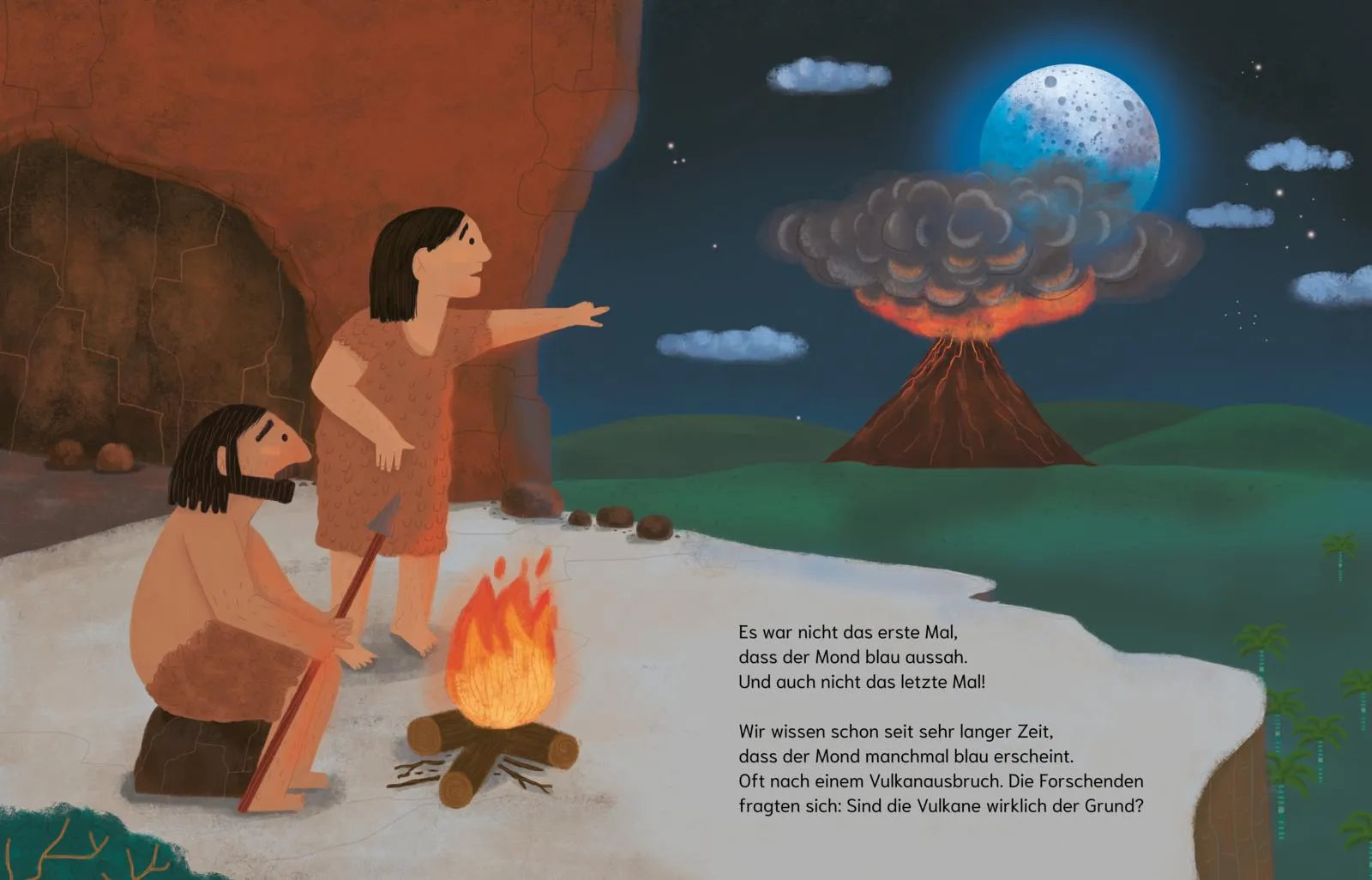 Detailansicht: Können Vulkane den Mond blau färben? (Hardcover)