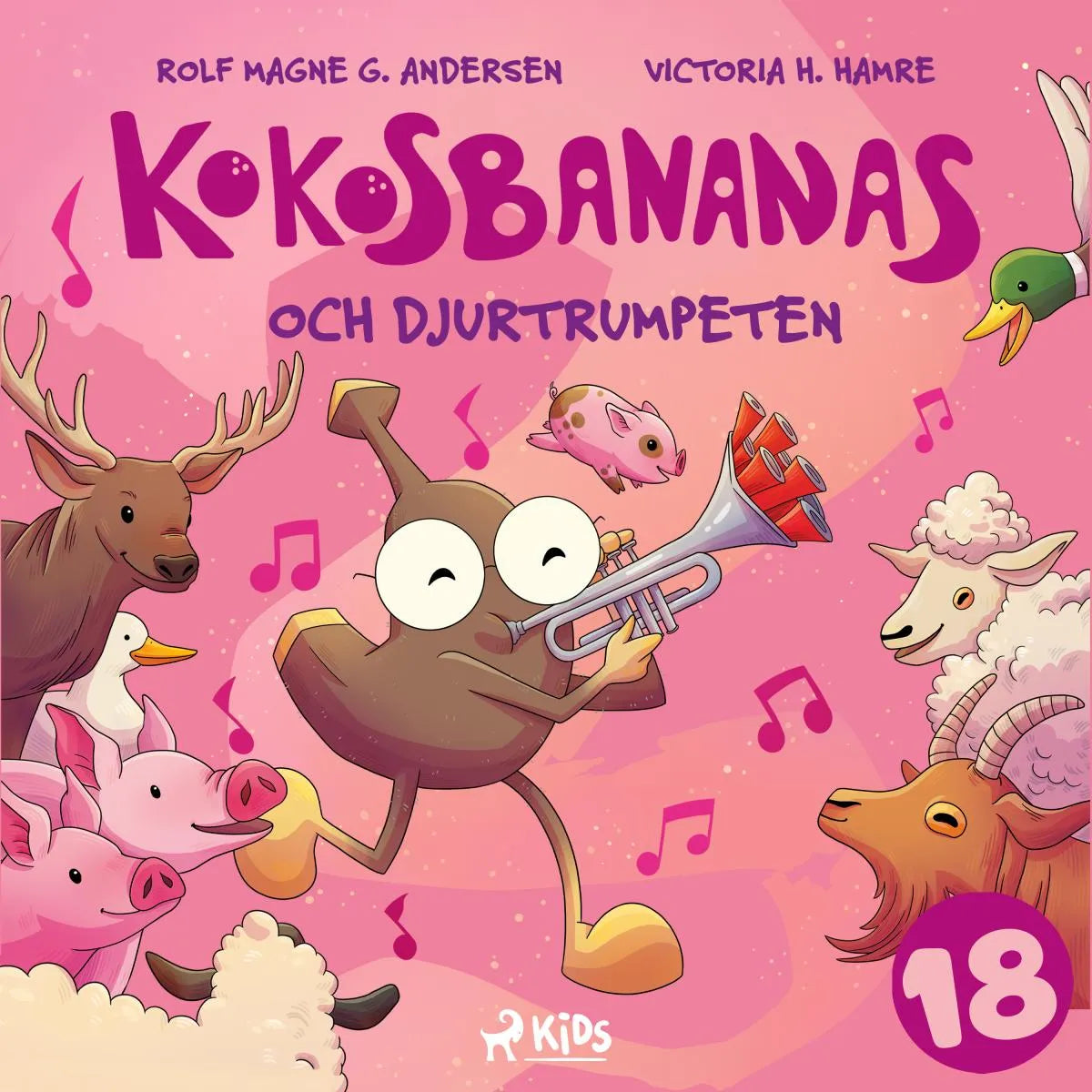 Cover: Kokosbananas och djurtrumpeten (Hörbuch Download) von Rolf Magne G. Andersen