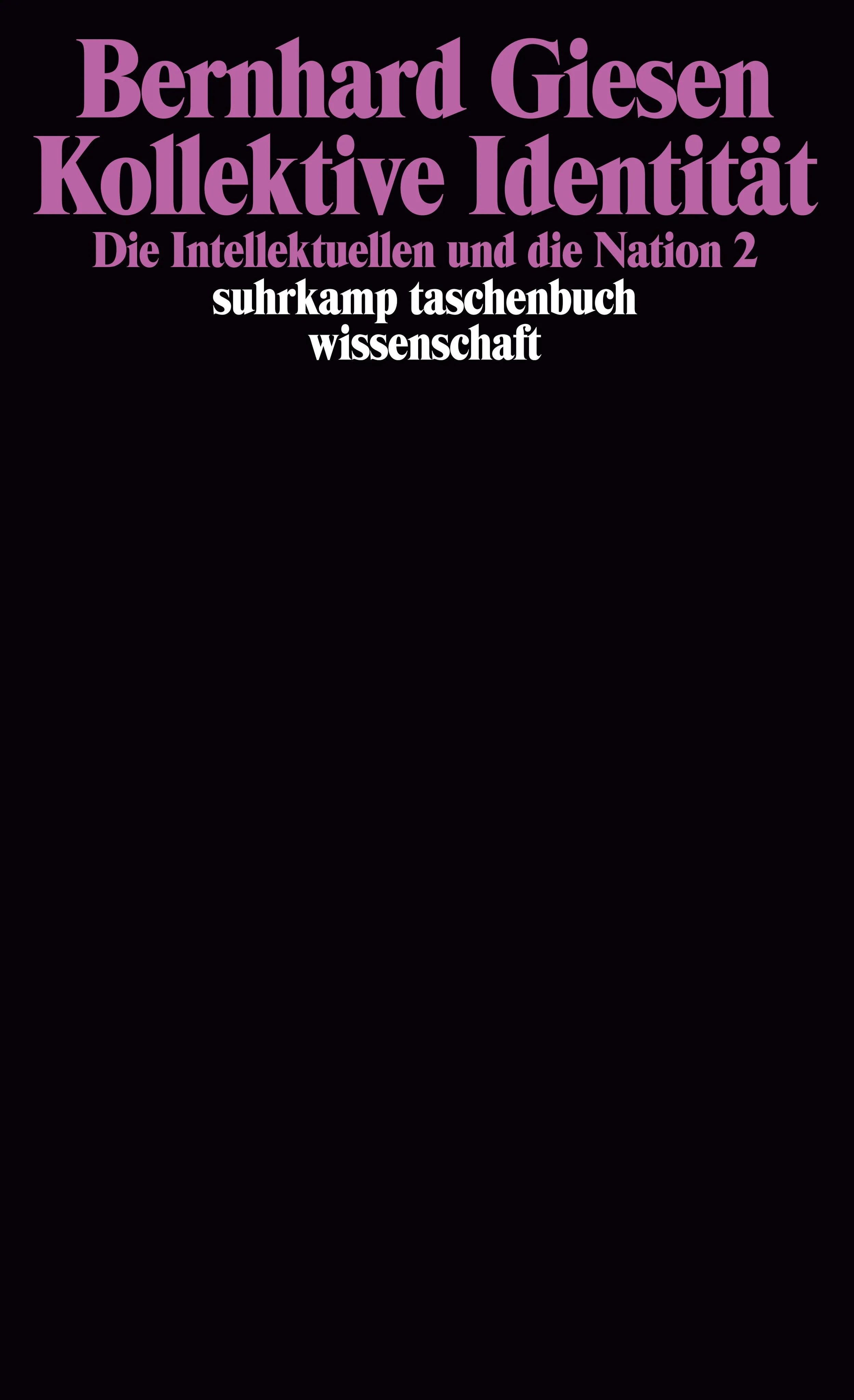 Buchcover von 'Kollektive Identität' - Taschenbuch von Bernhard Giesen