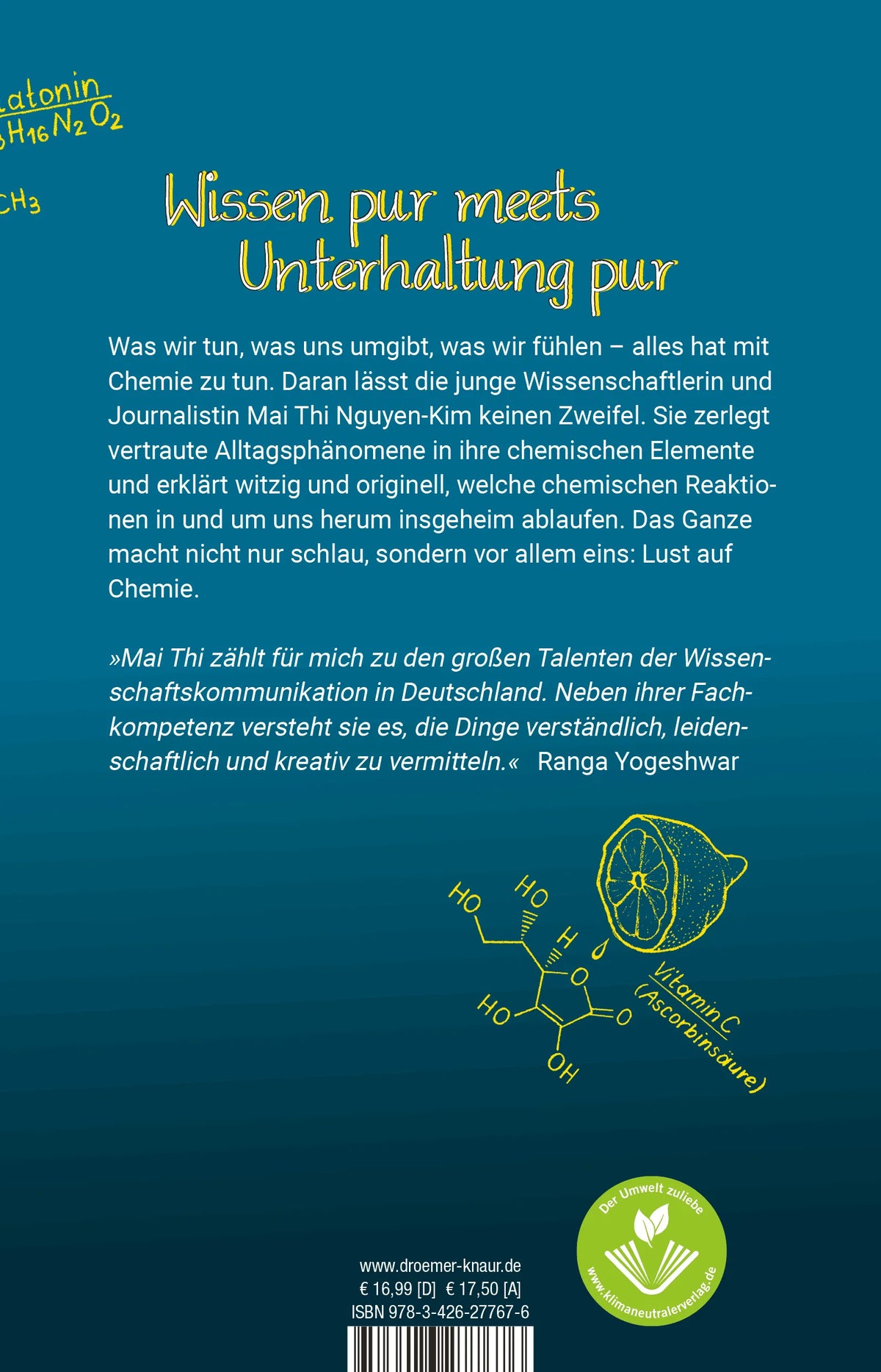 Rückseite: Komisch, alles chemisch! (Paperback)