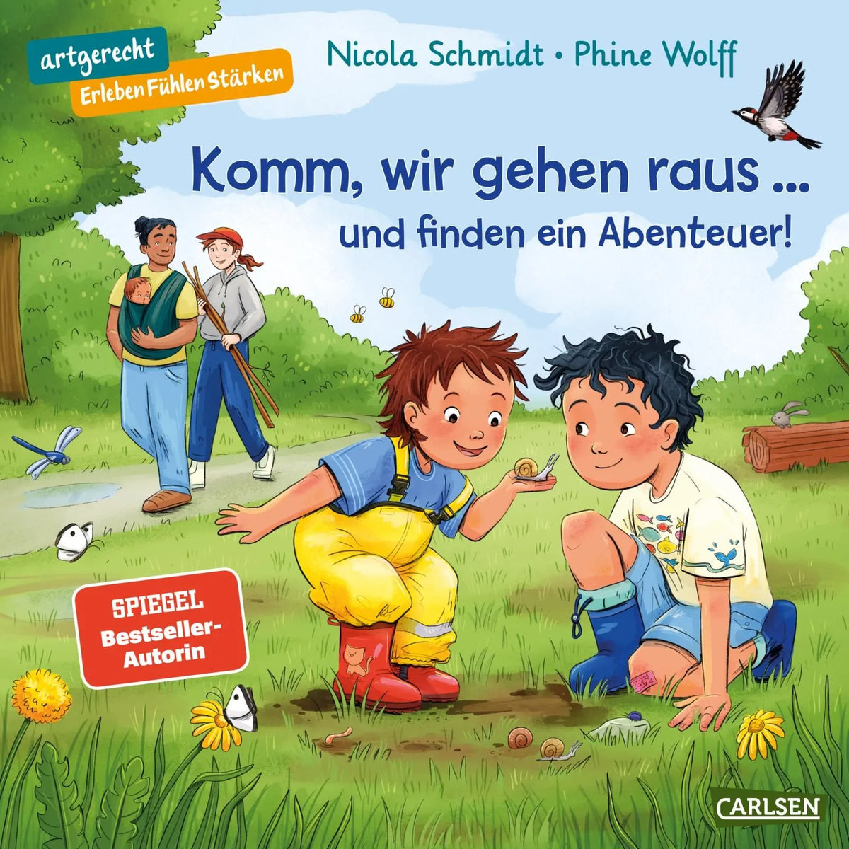 Cover: Komm wir gehen raus ... und finden ein Abenteuer! (Hardcover) von Nicola Schmidt